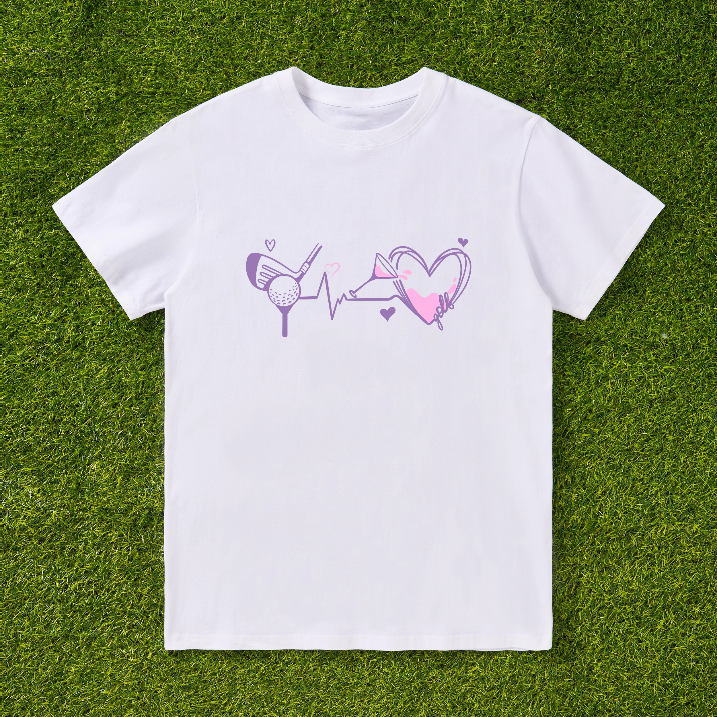 Cherryswing I Play Golf I Drink Wine T-shirt For Women