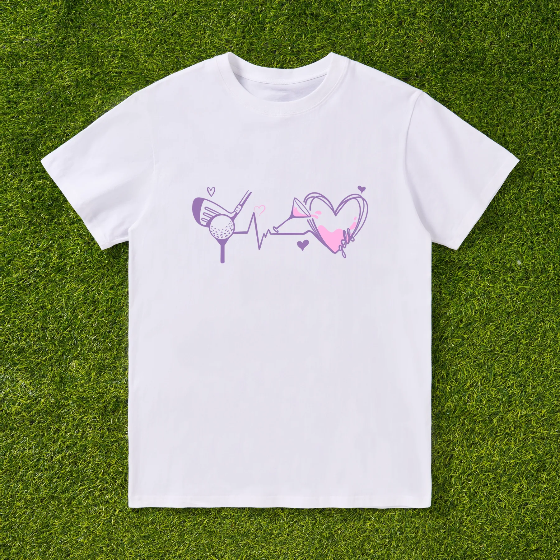 Cherryswing I Play Golf I Drink Wine T-shirt For Women