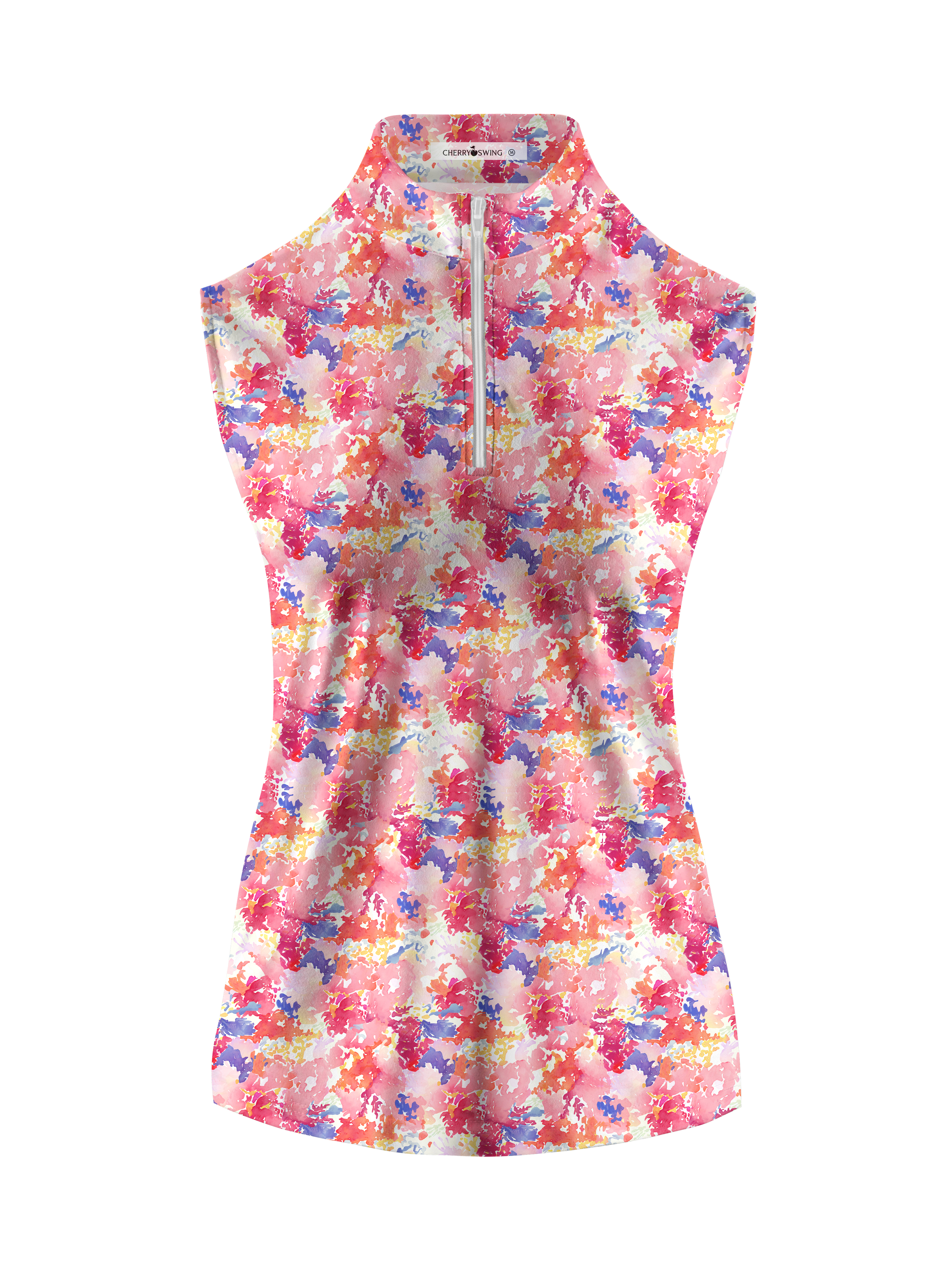 Cherryswing Women's Riot Of Colors Sleeveless Golf Shirt