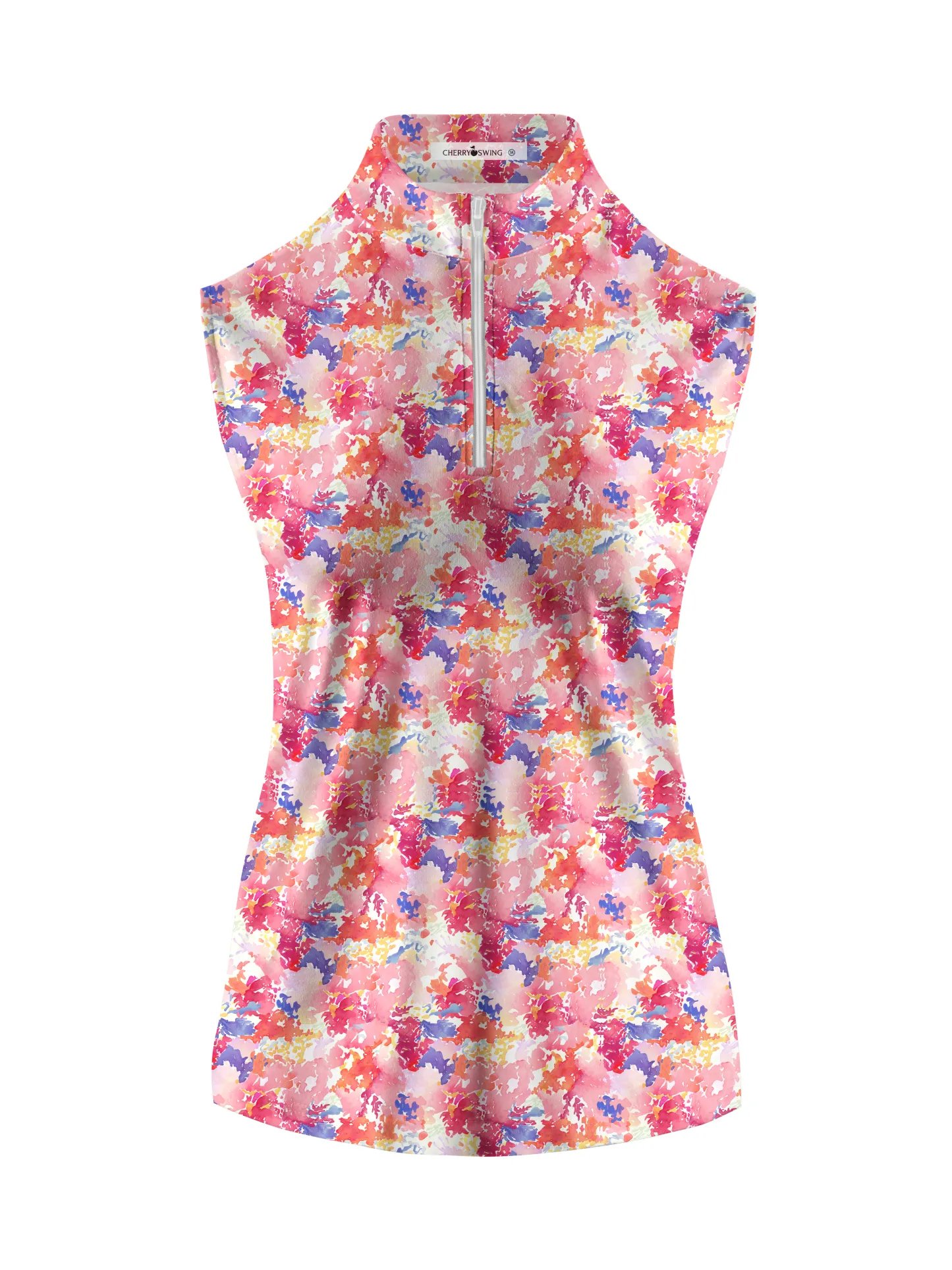 Cherryswing Women's Riot Of Colors Sleeveless Golf Shirt