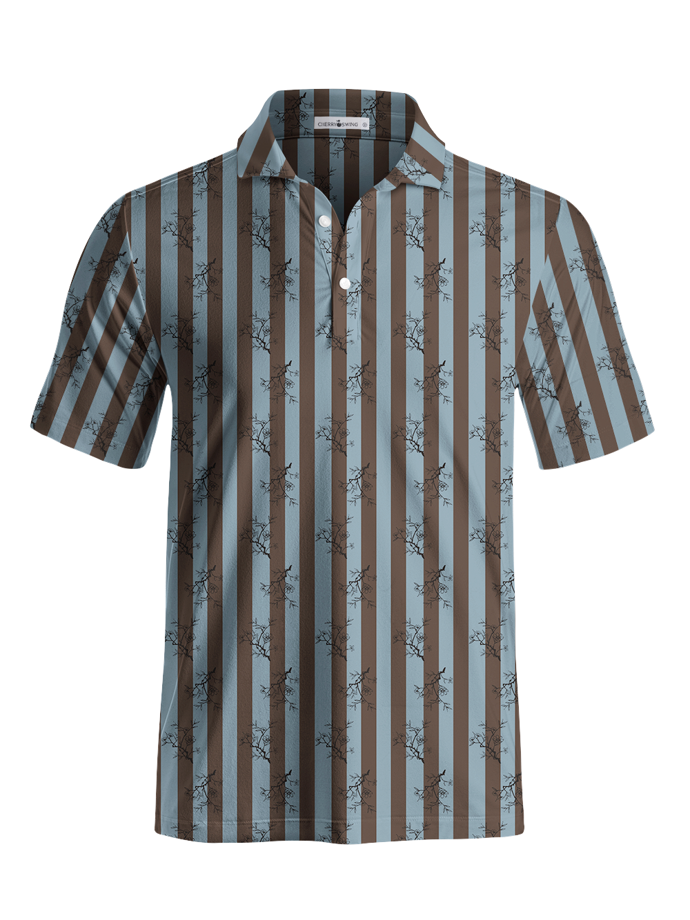 Cherryswing Forest Stripe Men's Polo Shirt