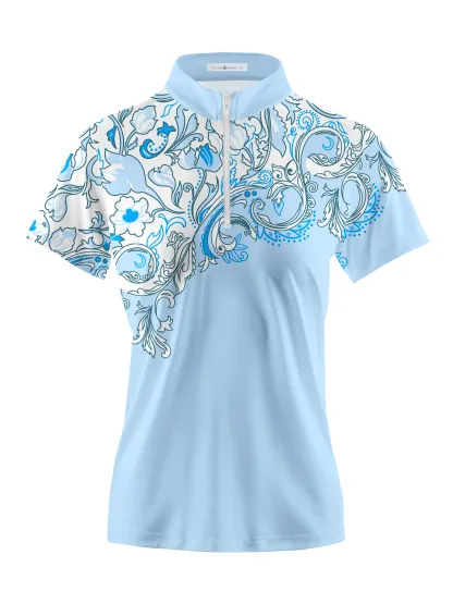 Cherryswing Women's Timeless Artistry Short Sleeve Polos