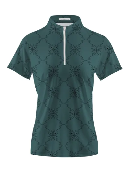 Cherryswing Women's Sense of Mystery Short Sleeve Polos