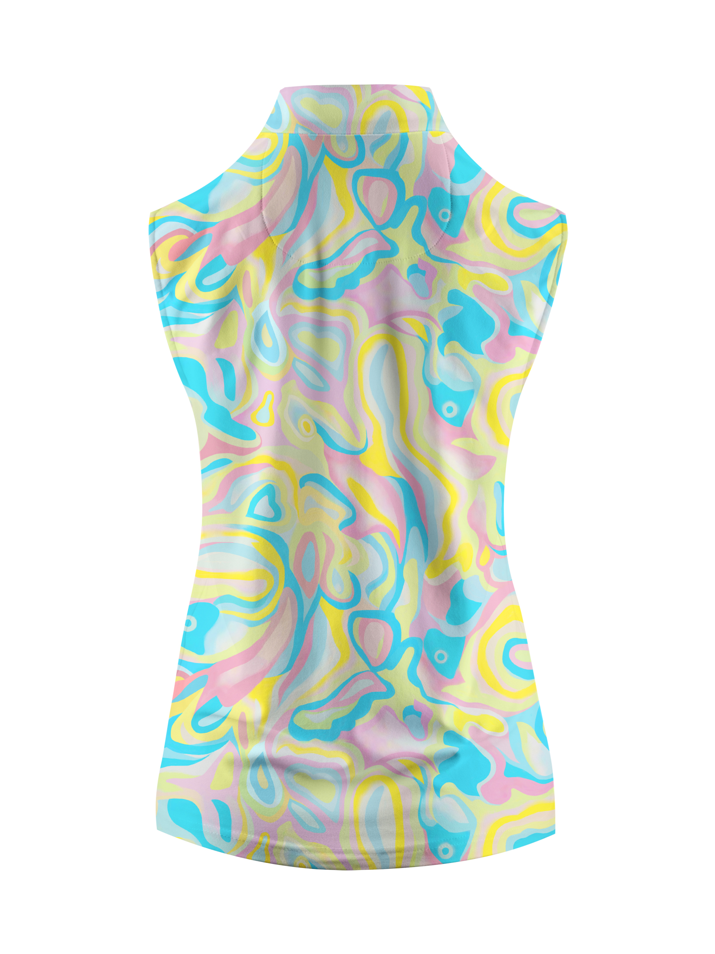 Cherryswing Women's Colorful Fish Sleeveless Golf Shirt 