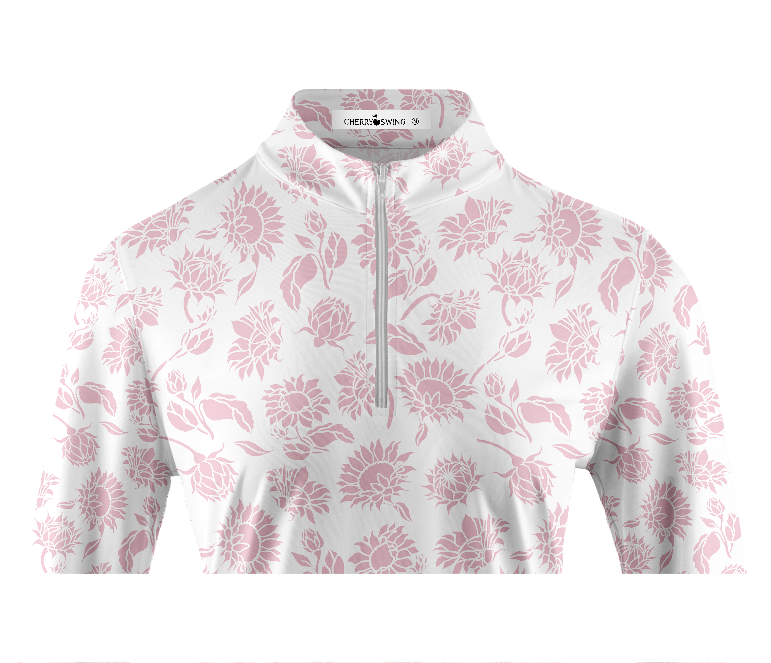Cherryswing Women's Sunflower Bloom Long Sleeve Golf Shirt