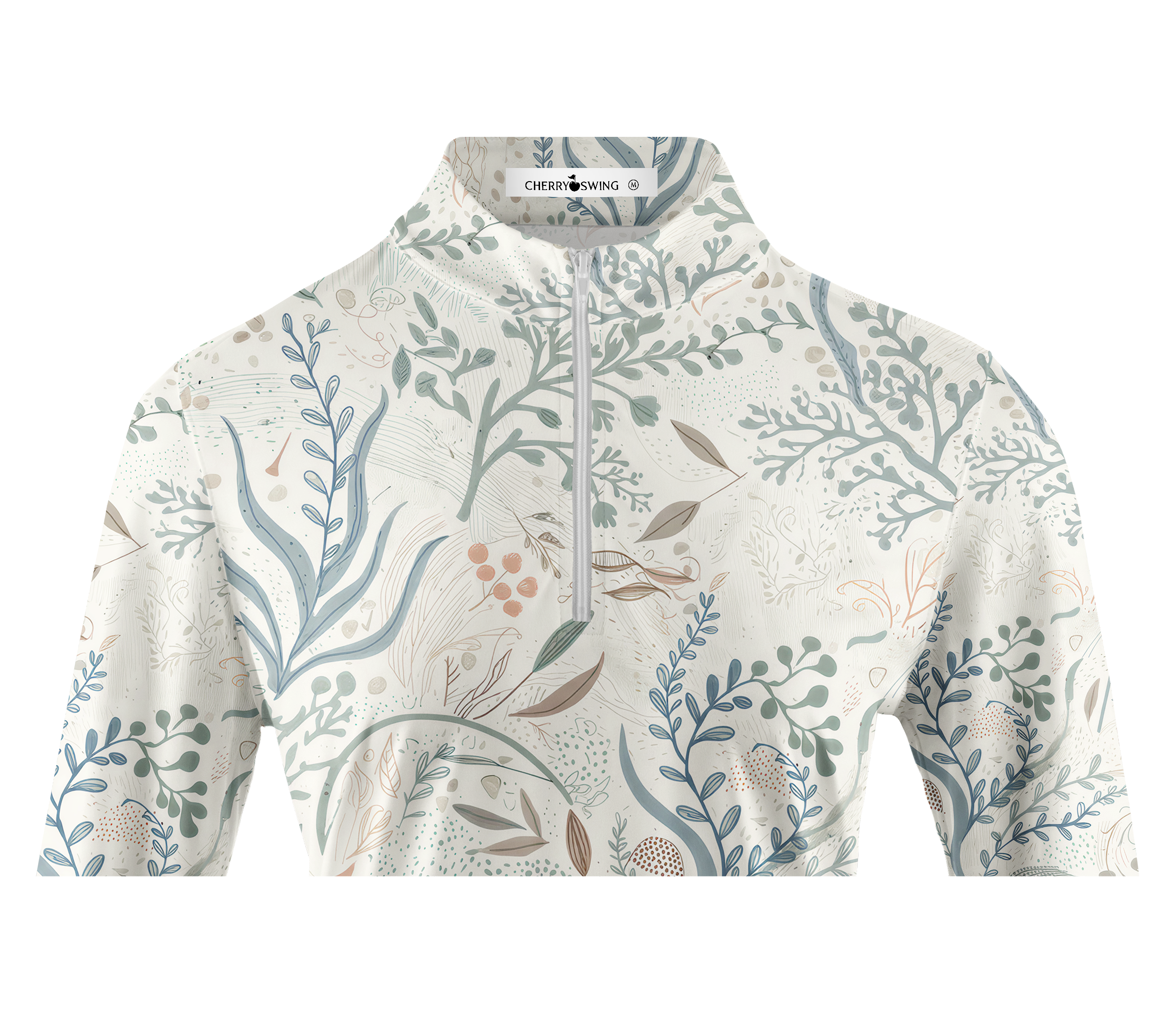 Cherryswing Women's Nordic Botanical Long Sleeve Golf Shirt