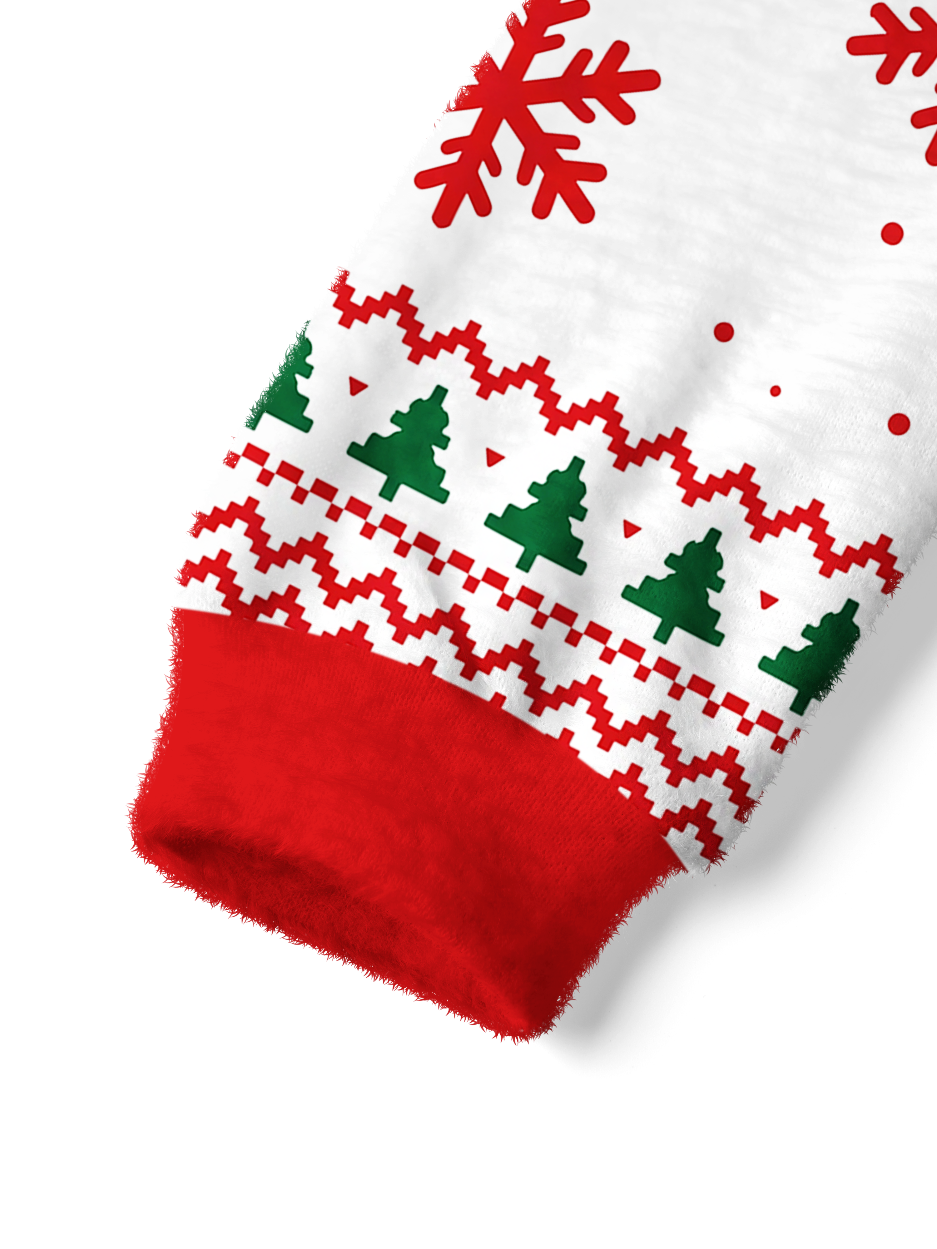 Cherryswing Women's Festive Duck Fuzzy Knit Golf Sweater