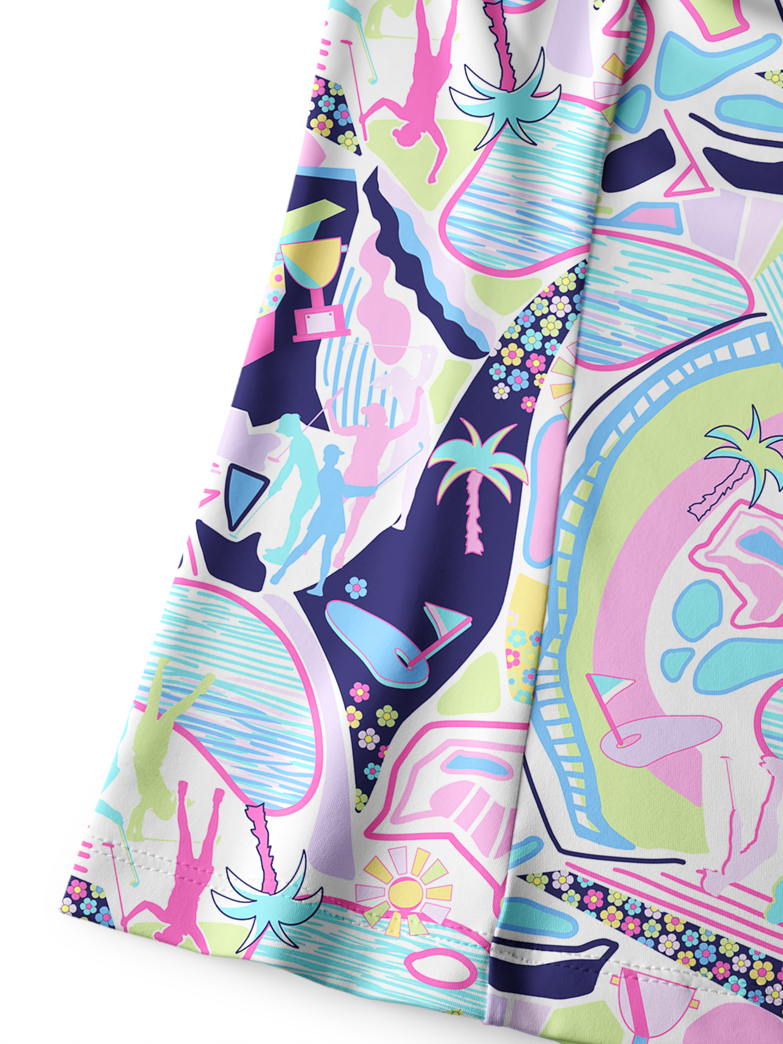 Cherryswing Women's Vivid Pattern Sleeveless Golf Shirt