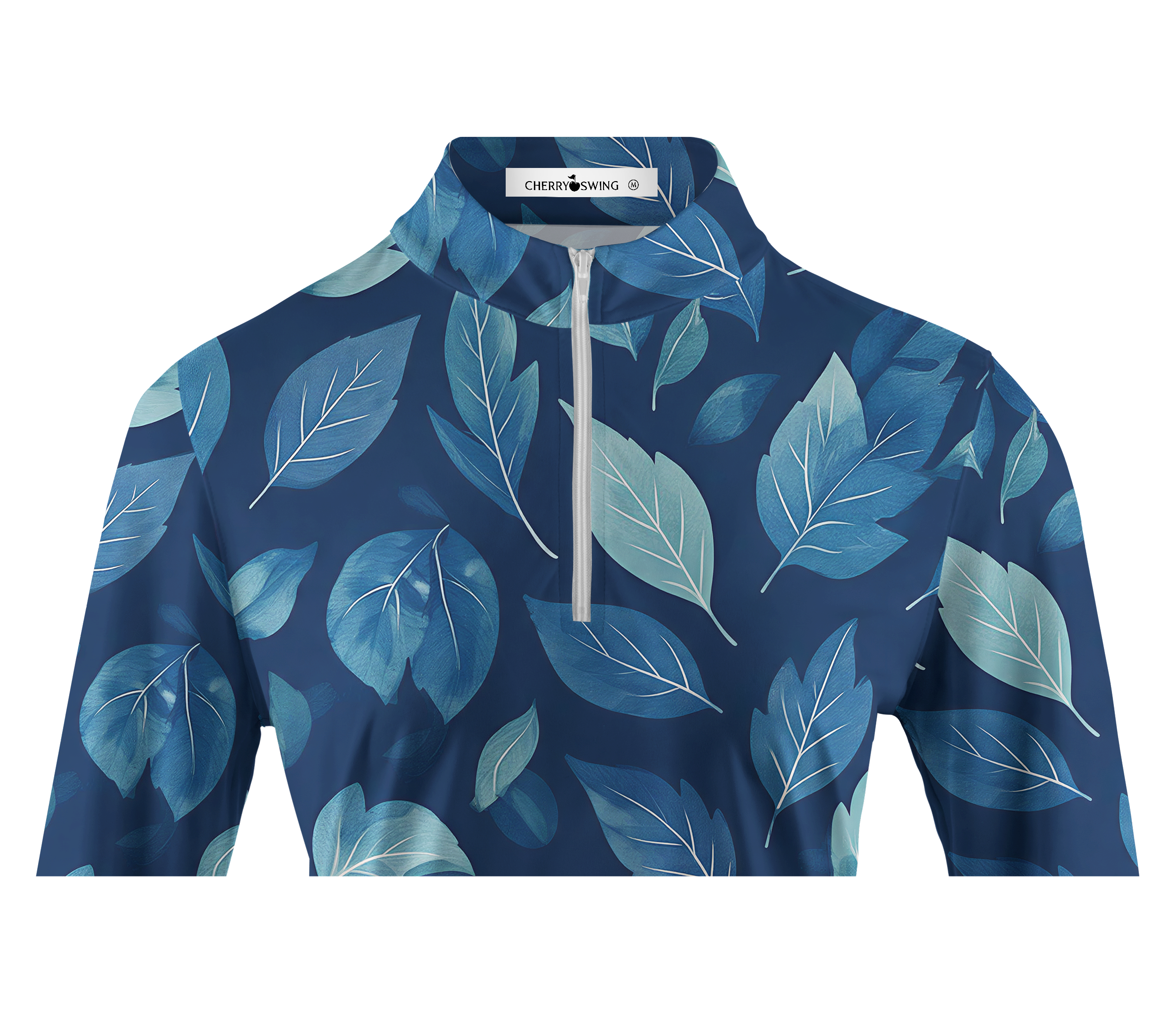 Cherryswing Women's Falling Leaves Long Sleeve Golf Shirt