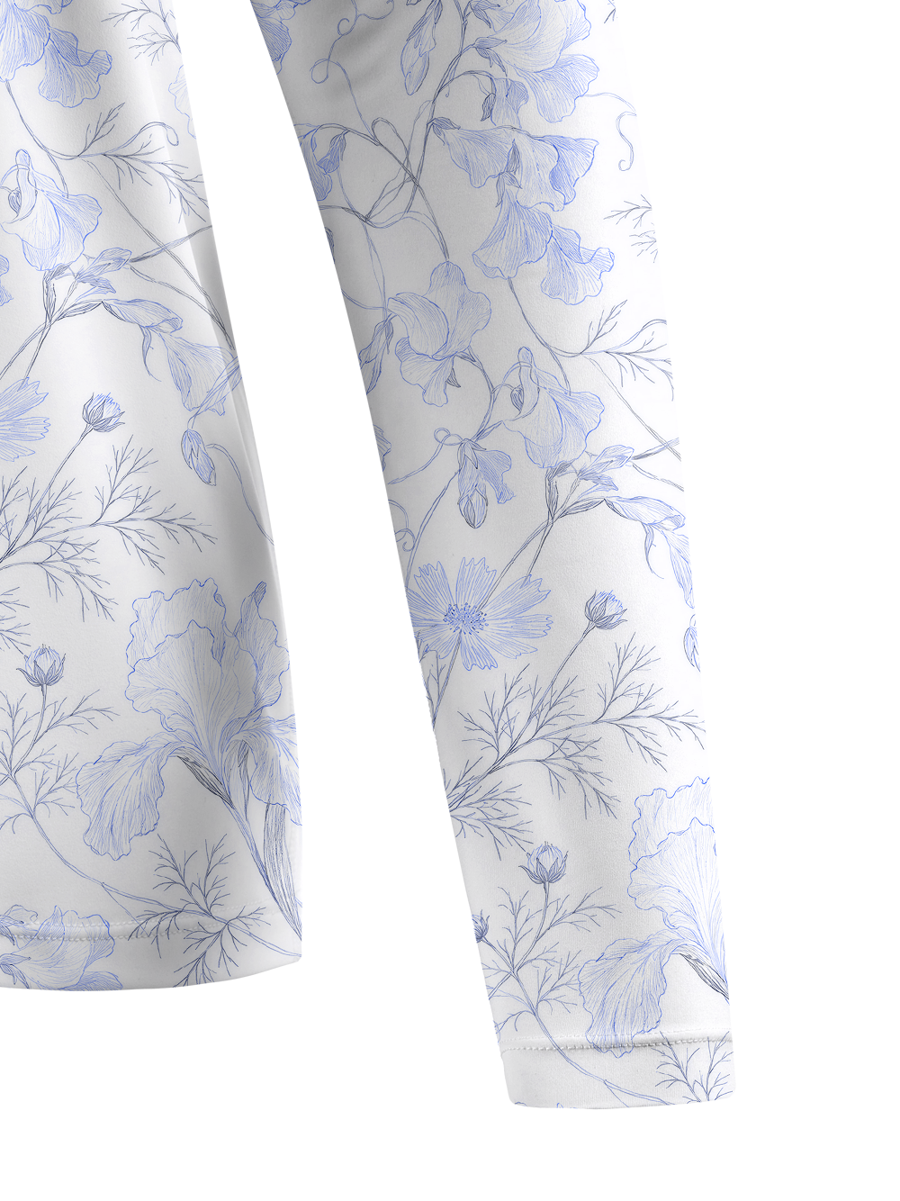 Cherryswing Women's Vintage Botanical Sketch Golf Shirt