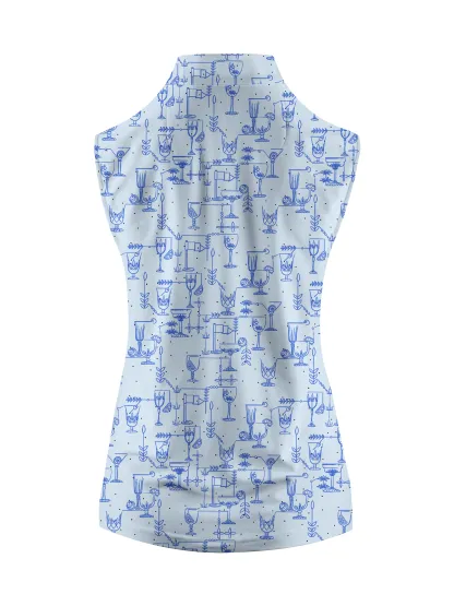 Cherryswing Women's Sleeveless Golf Polo Shirt