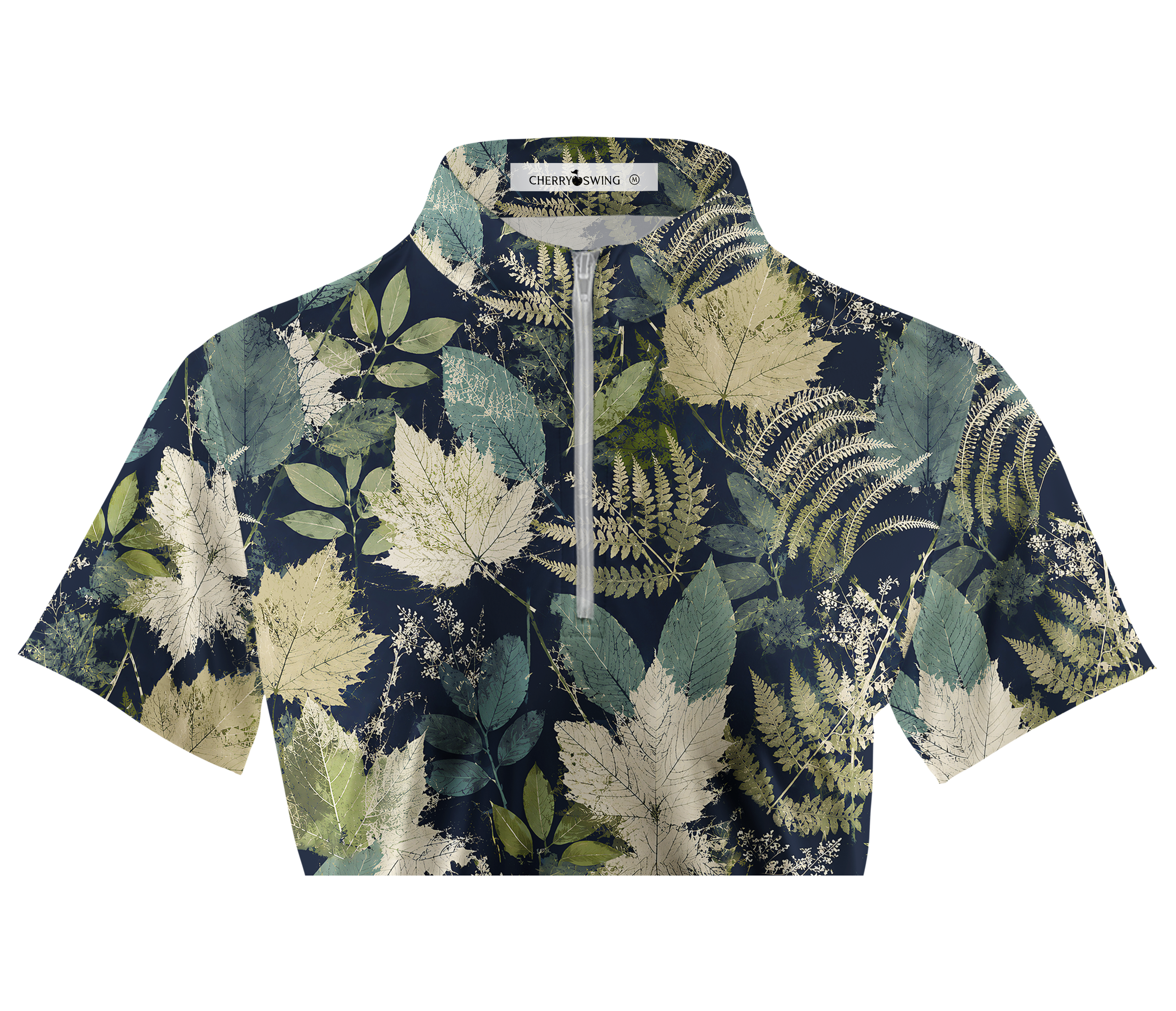 Cherryswing Women's Botanical Specimen Short Sleeve Golf Shirt