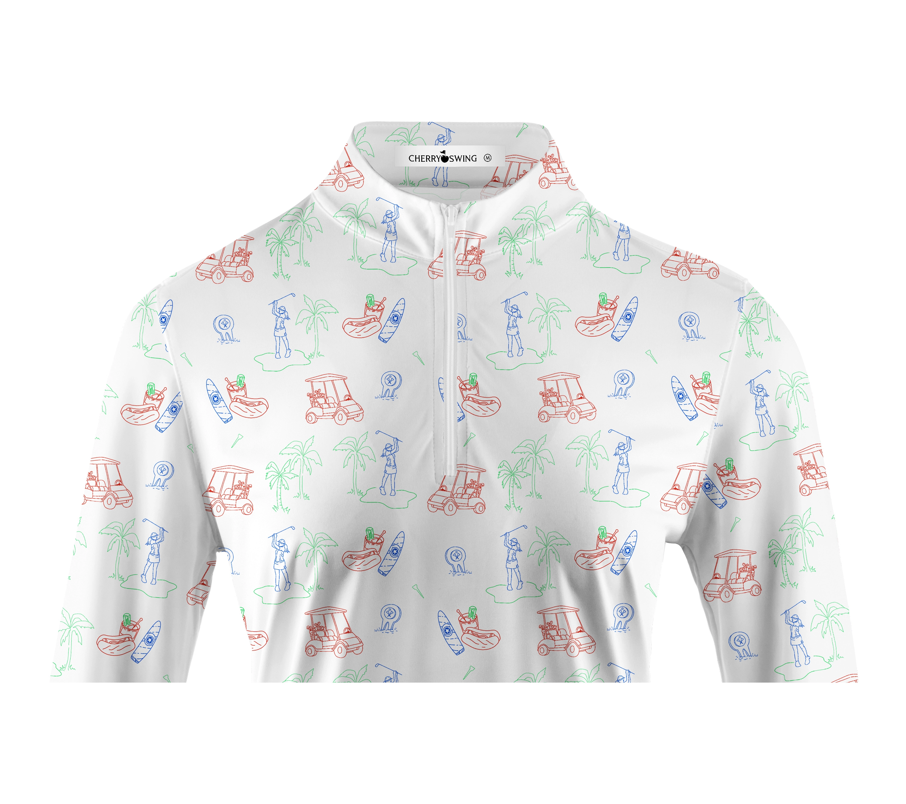 Cherryswing Women's Golf Course Long Sleeve Golf Polo