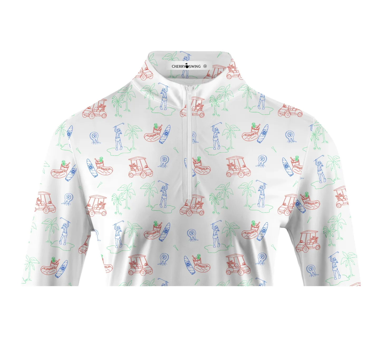 Cherryswing Women's Golf Course Long Sleeve Golf Polo