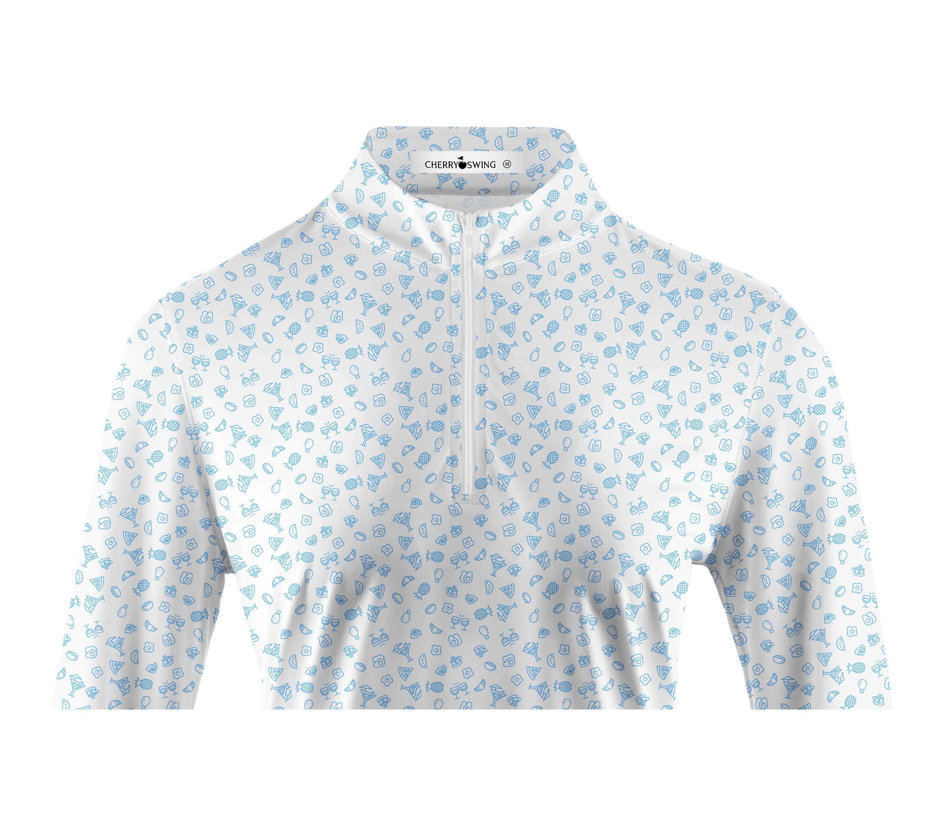 Cherryswing Women's The Mexican Food Long Sleeve Golf Polo