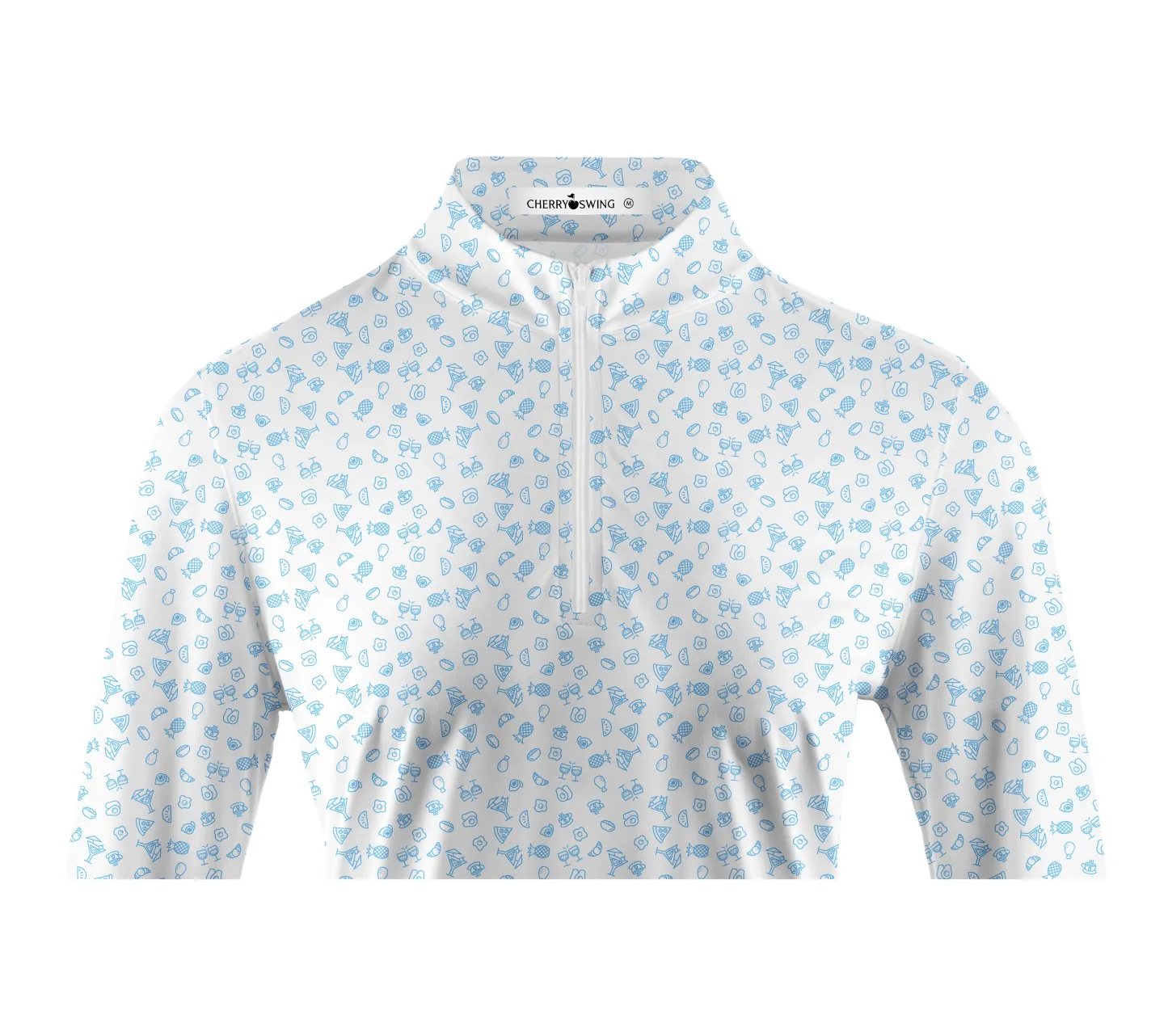 Cherryswing Women's The Mexican Food Long Sleeve Golf Polo