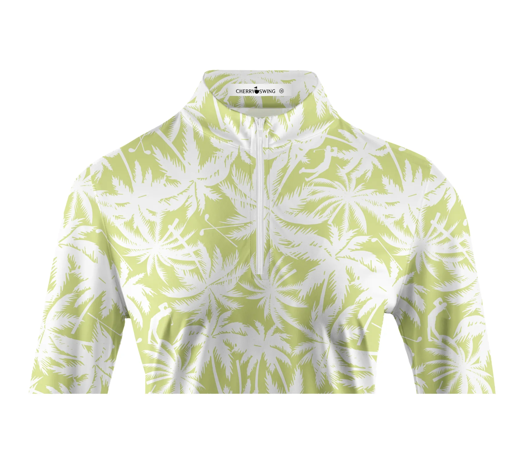 Cherryswing Women's Long Sleeve Stand Collar Golf Polo Shirt