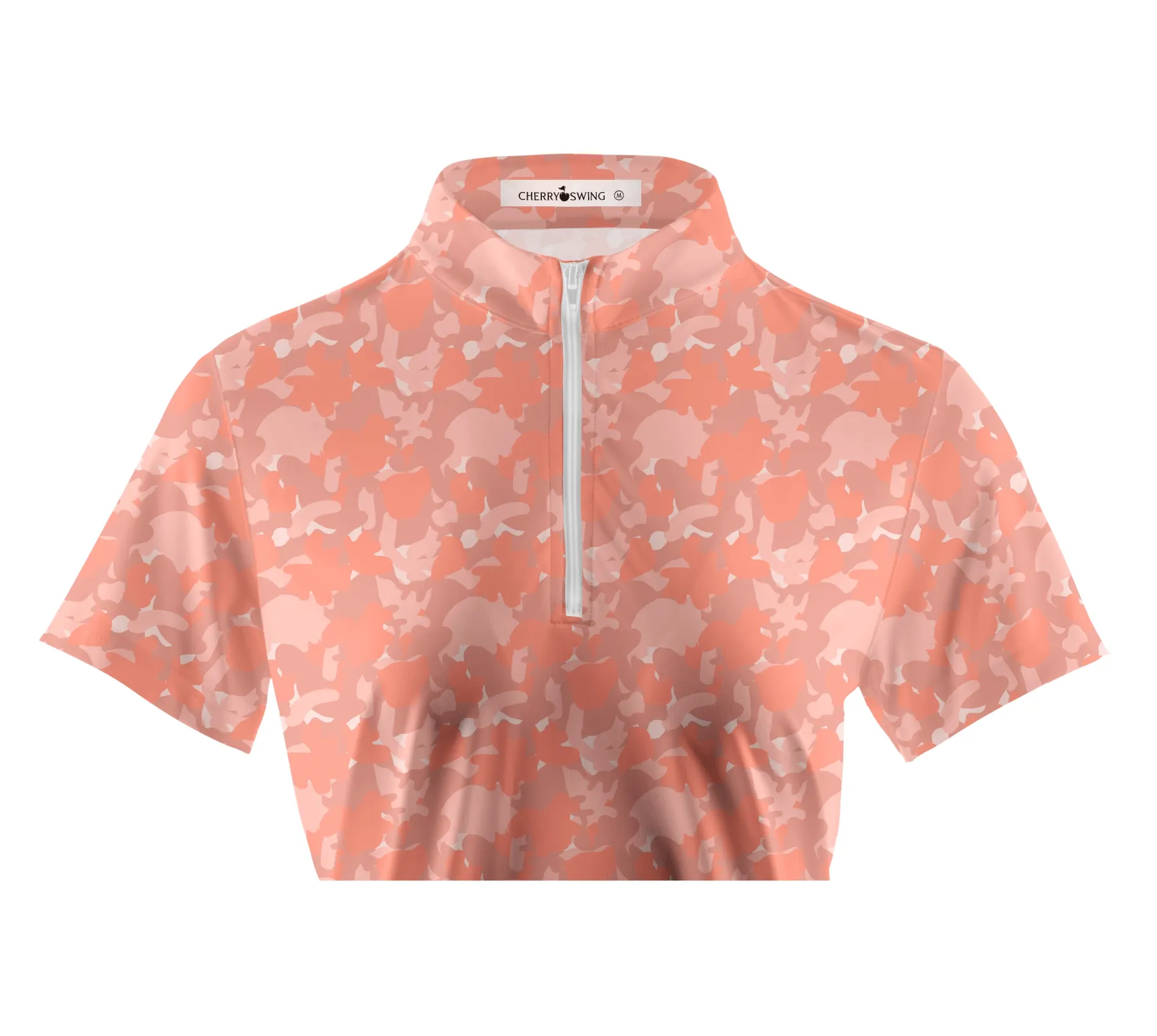 Cherryswing Women's Camouflage Golf Short Sleeve Polo Shirt