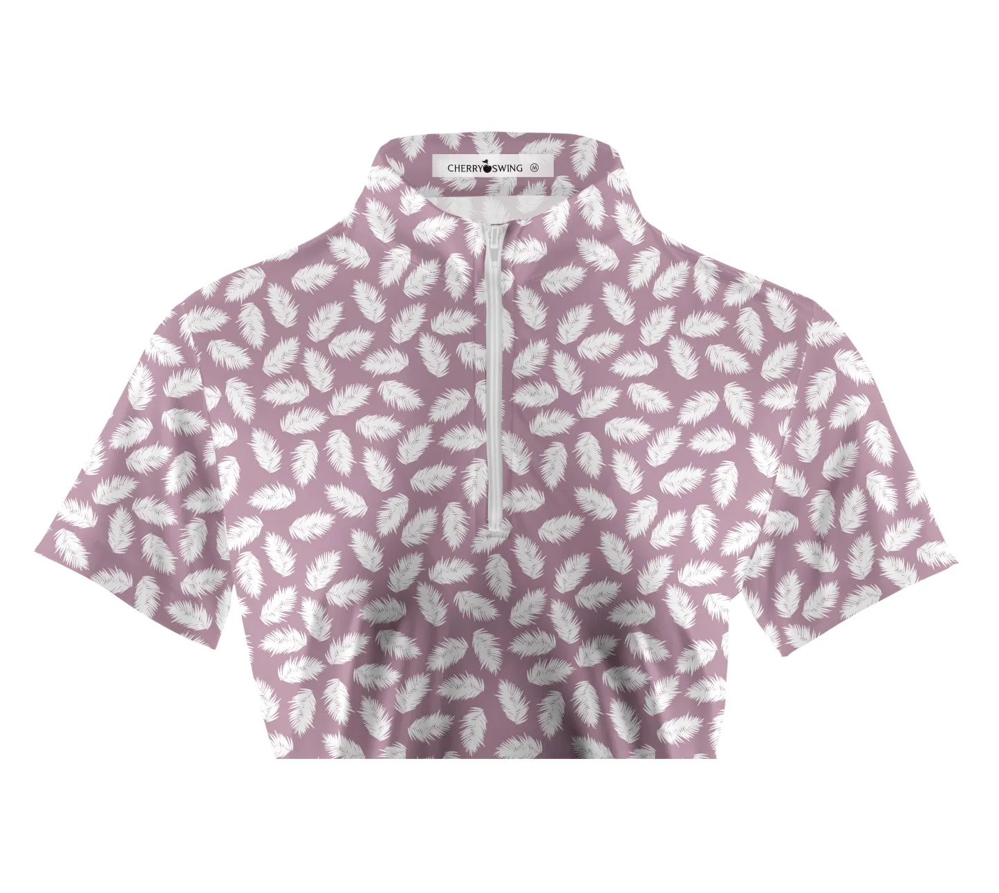 Cherryswing Women's Feather Golf Short Sleeve Polo Shirt