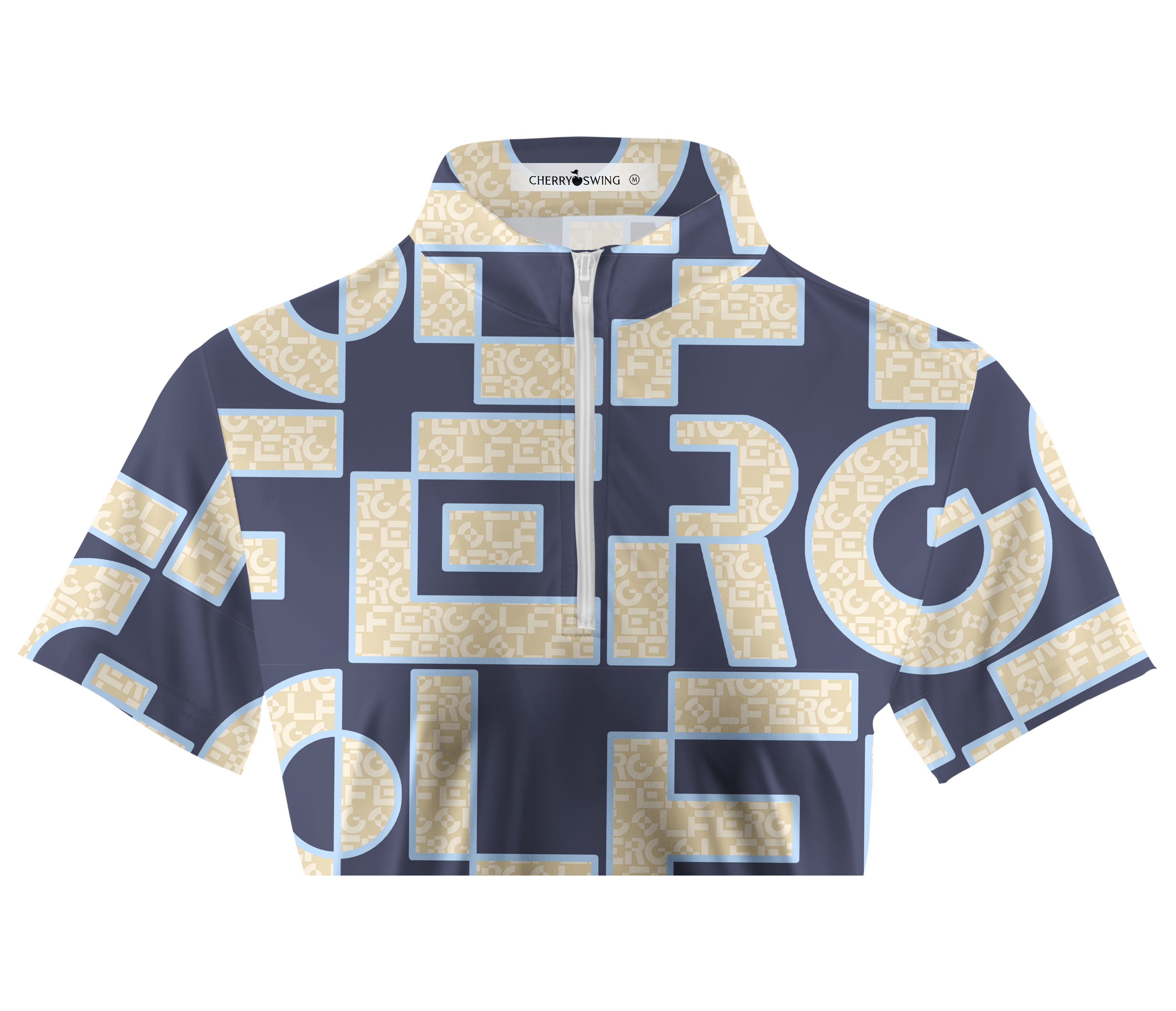 Cherryswing Women's Maze of Fairways Short Sleeve Golf Shirt