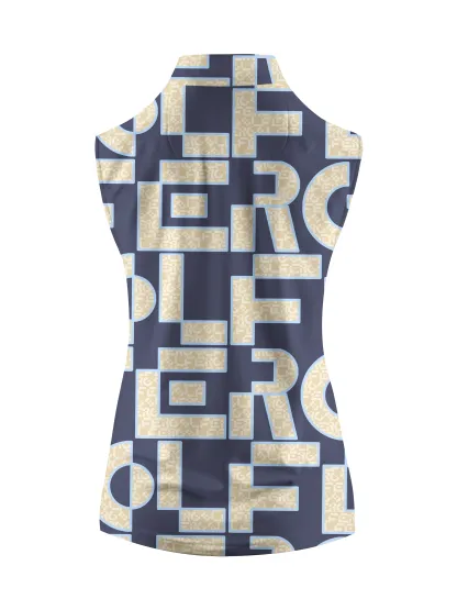 Cherryswing Women's Maze of Fairways Sleeveless Golf Shirt