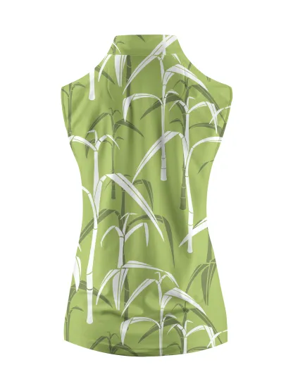 Cherryswing Women's Sugar Cane Fores  Sleeveless Golf Shirt