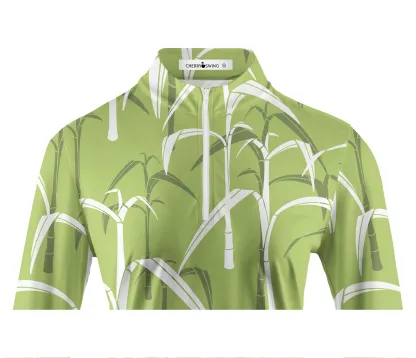 Cherryswing Women's Sugar Cane Fores  Long Sleeve Golf Shirt