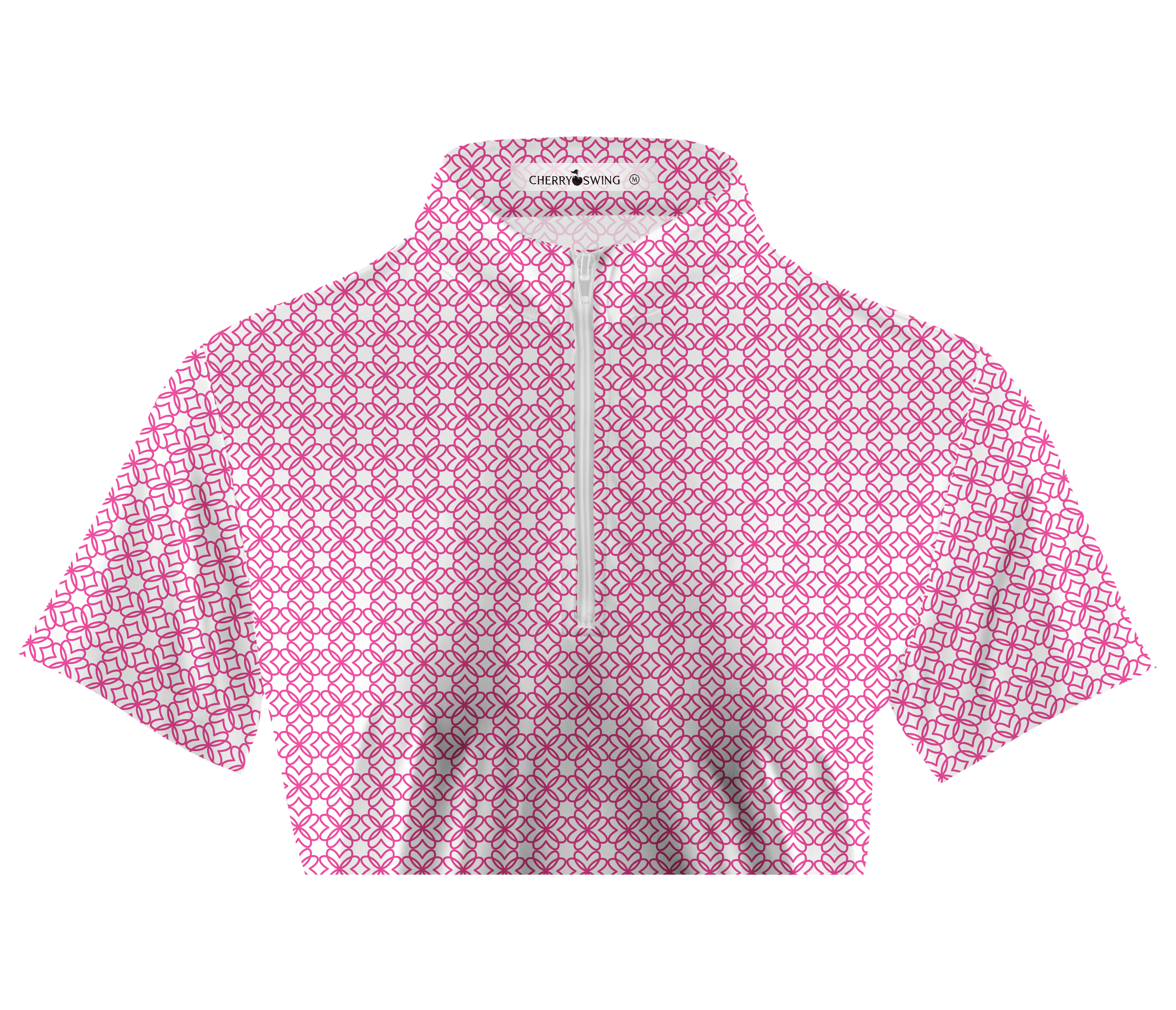 Cherryswing Women's Classic Plaid Short Sleeve Golf Shirt