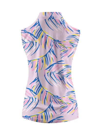 Cherryswing Women's Colorful Retreat Sleeveless Golf Shirt 