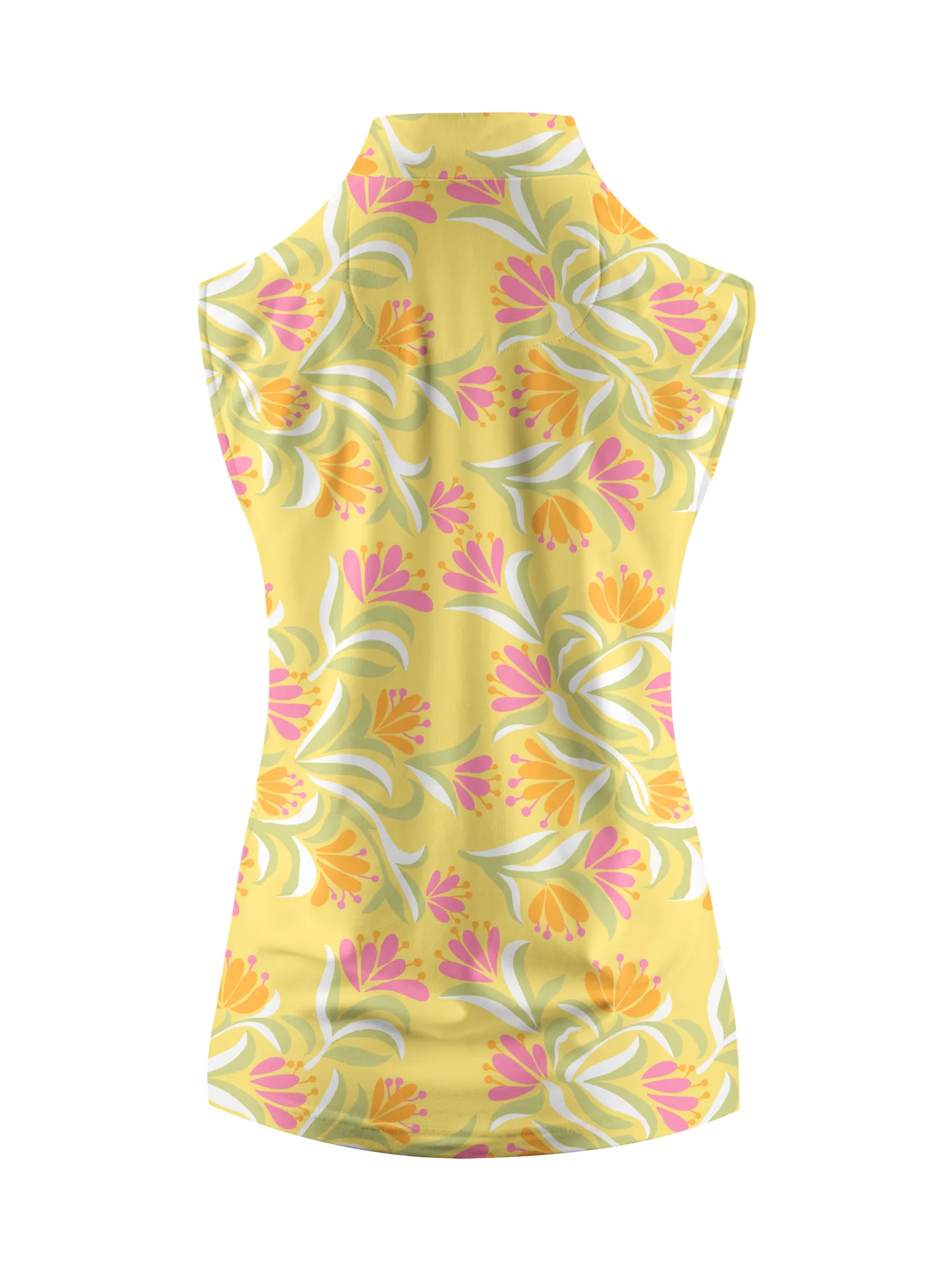 Cherryswing Women's Tropical Bloom Sleeveless Golf Shirt