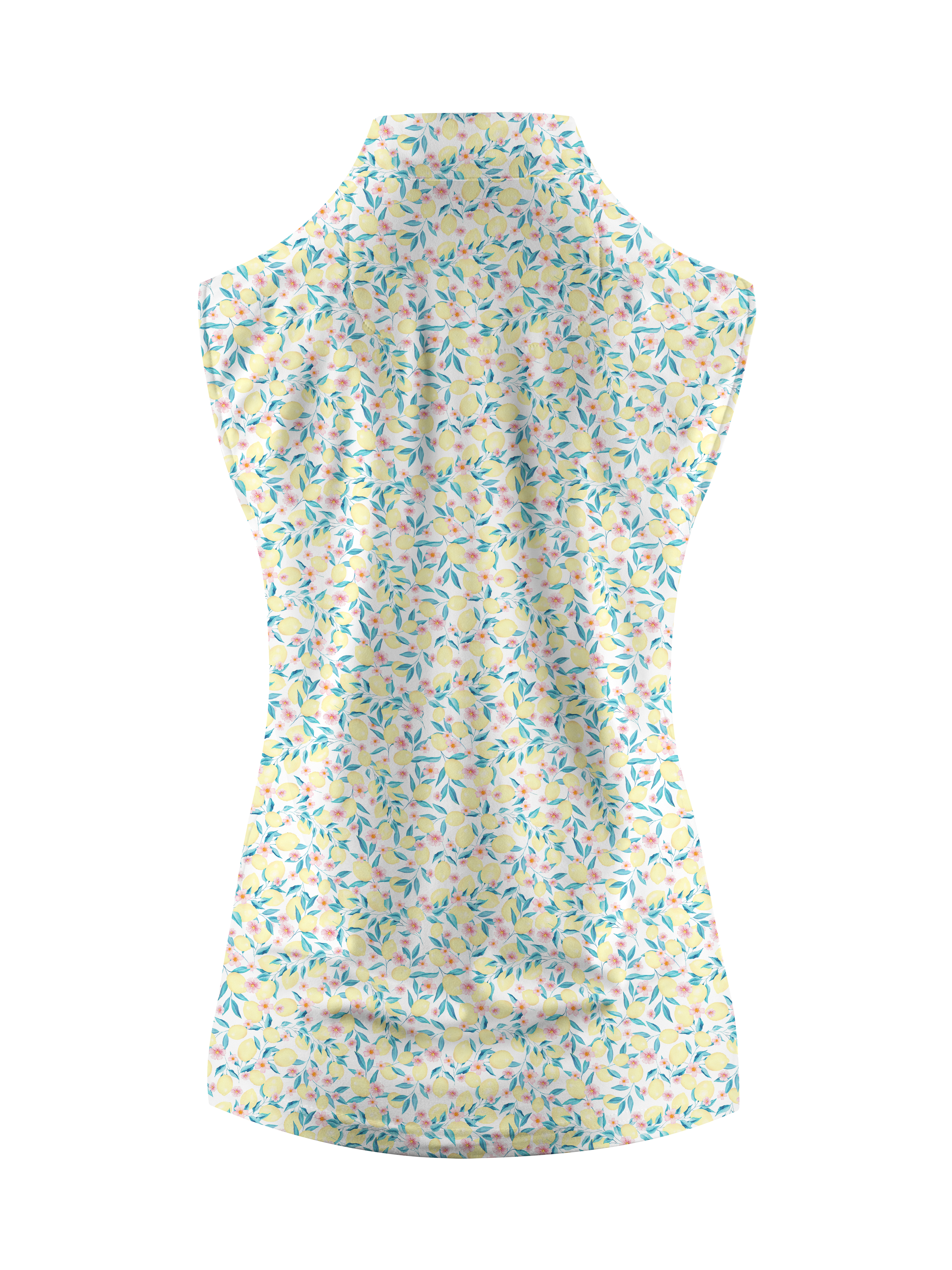 Cherryswing Women's Lemon Pattern Sleeveless Golf Shirt