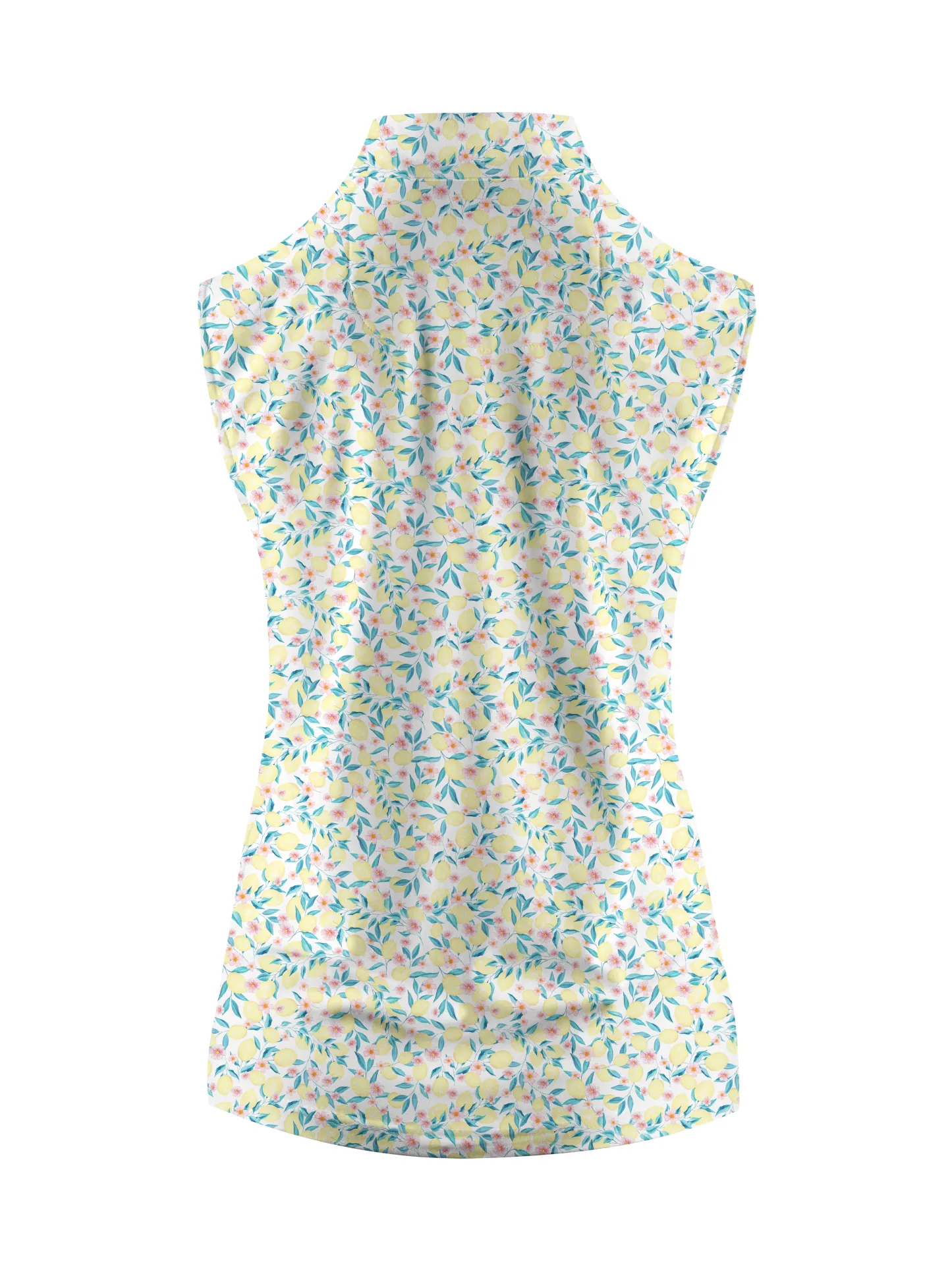 Cherryswing Women's Lemon Pattern Sleeveless Golf Shirt