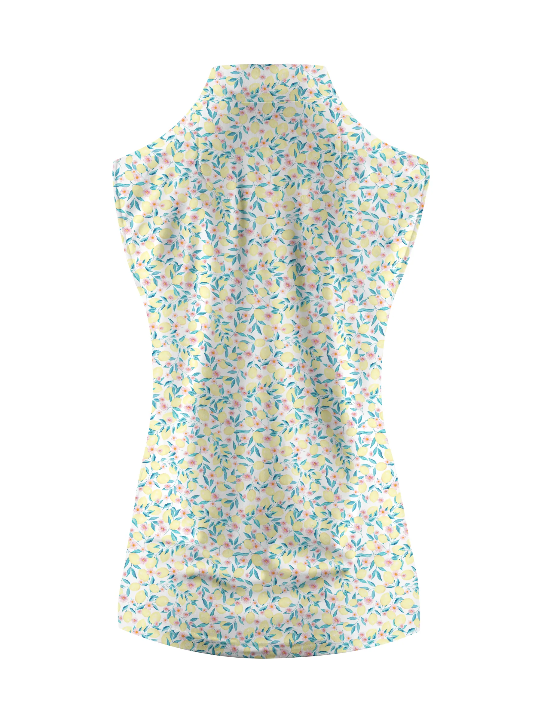 Cherryswing Women's Lemon Pattern Sleeveless Golf Shirt
