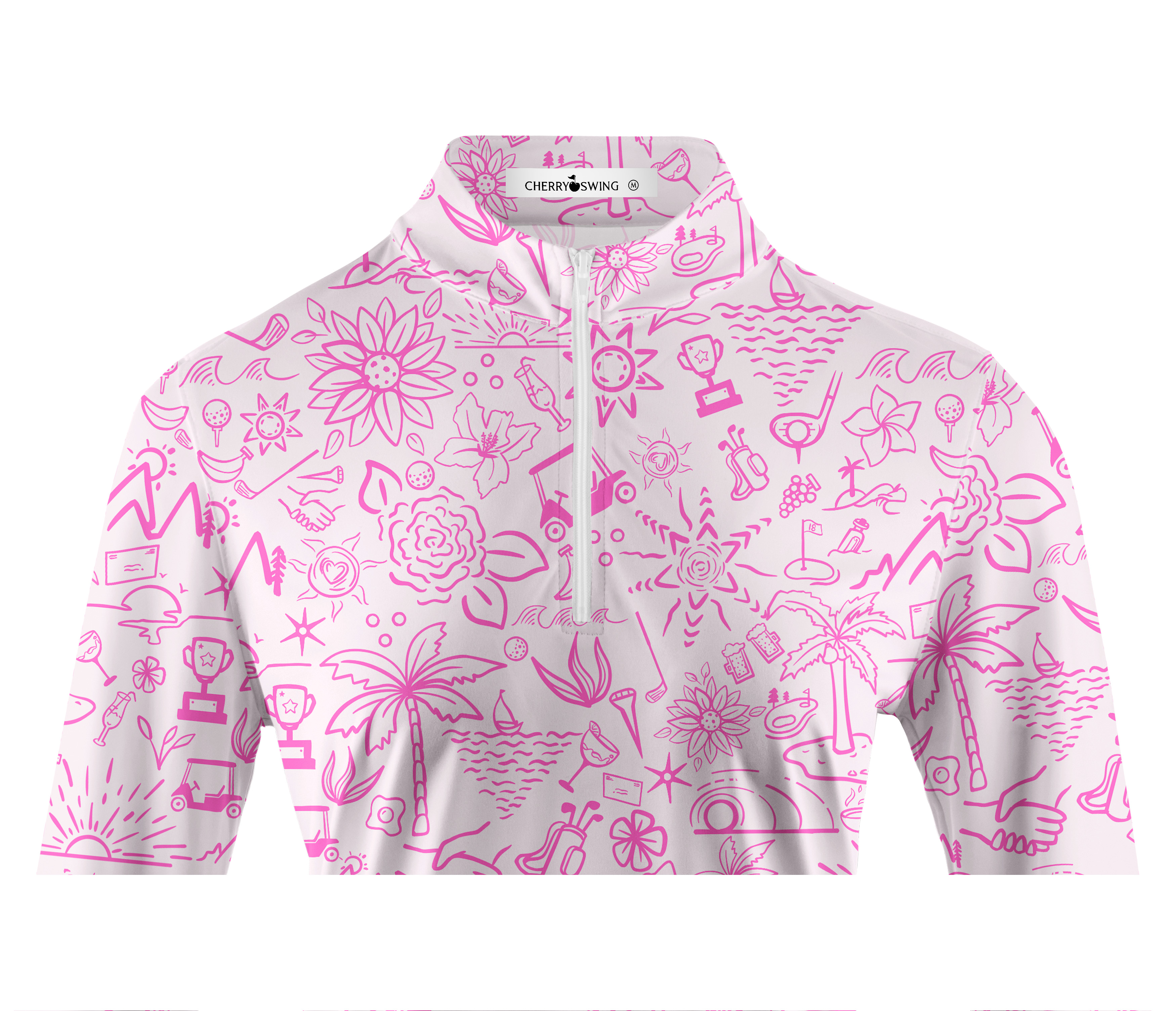 Cherryswing Women's Garden Party Long Sleeve Golf Shirt