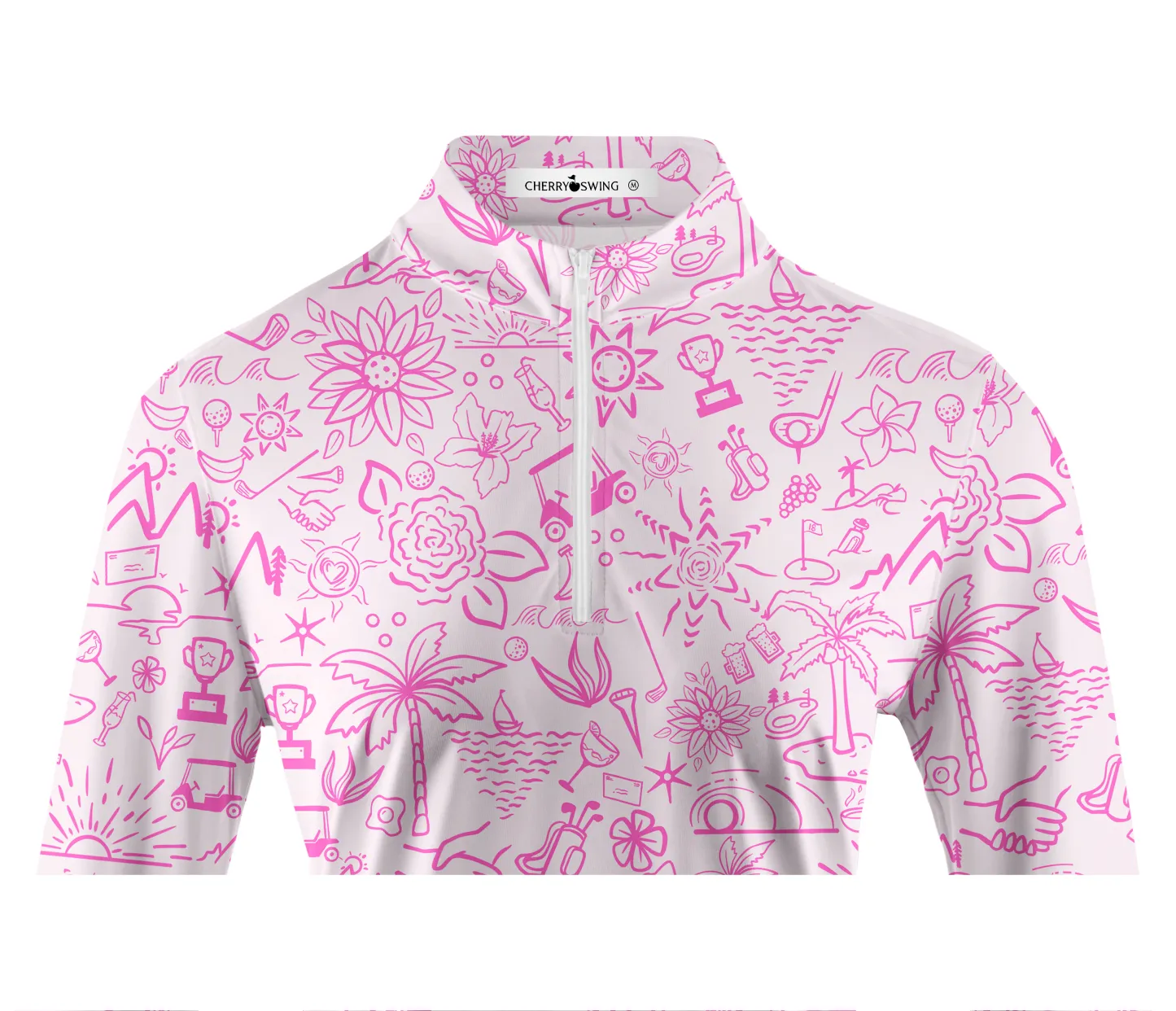 Cherryswing Women's Garden Party Long Sleeve Golf Shirt