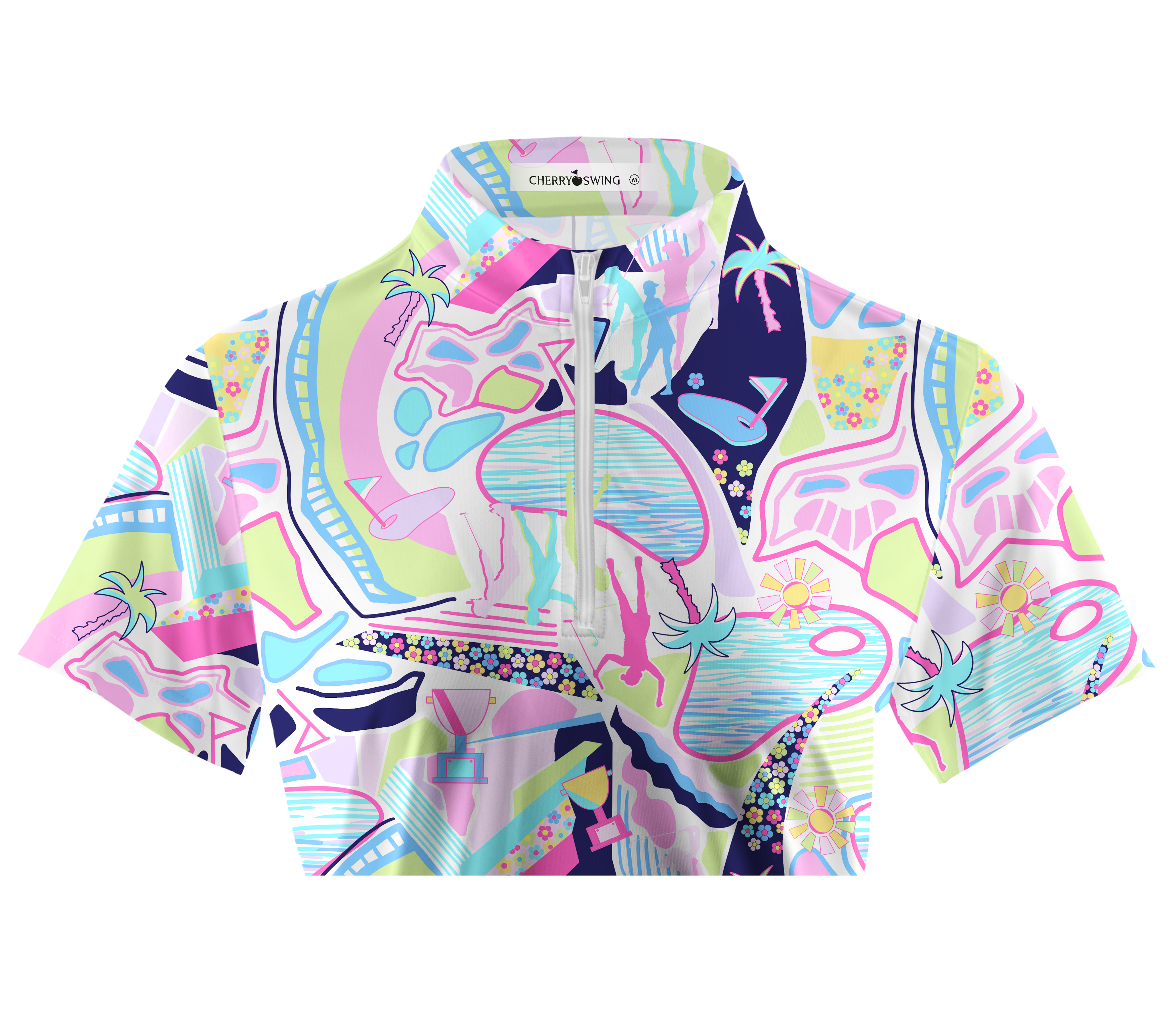 Cherryswing Women's Garden Party Short Sleeve Golf Shirt