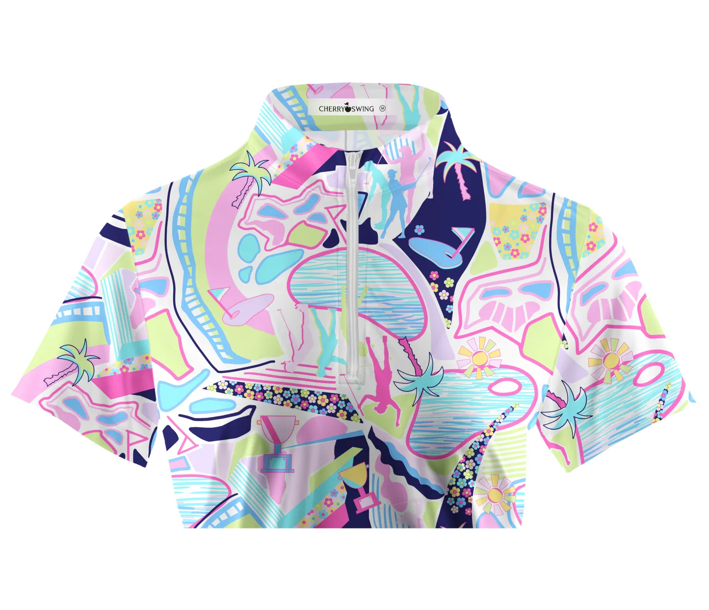 Cherryswing Women's Garden Party Short Sleeve Golf Shirt