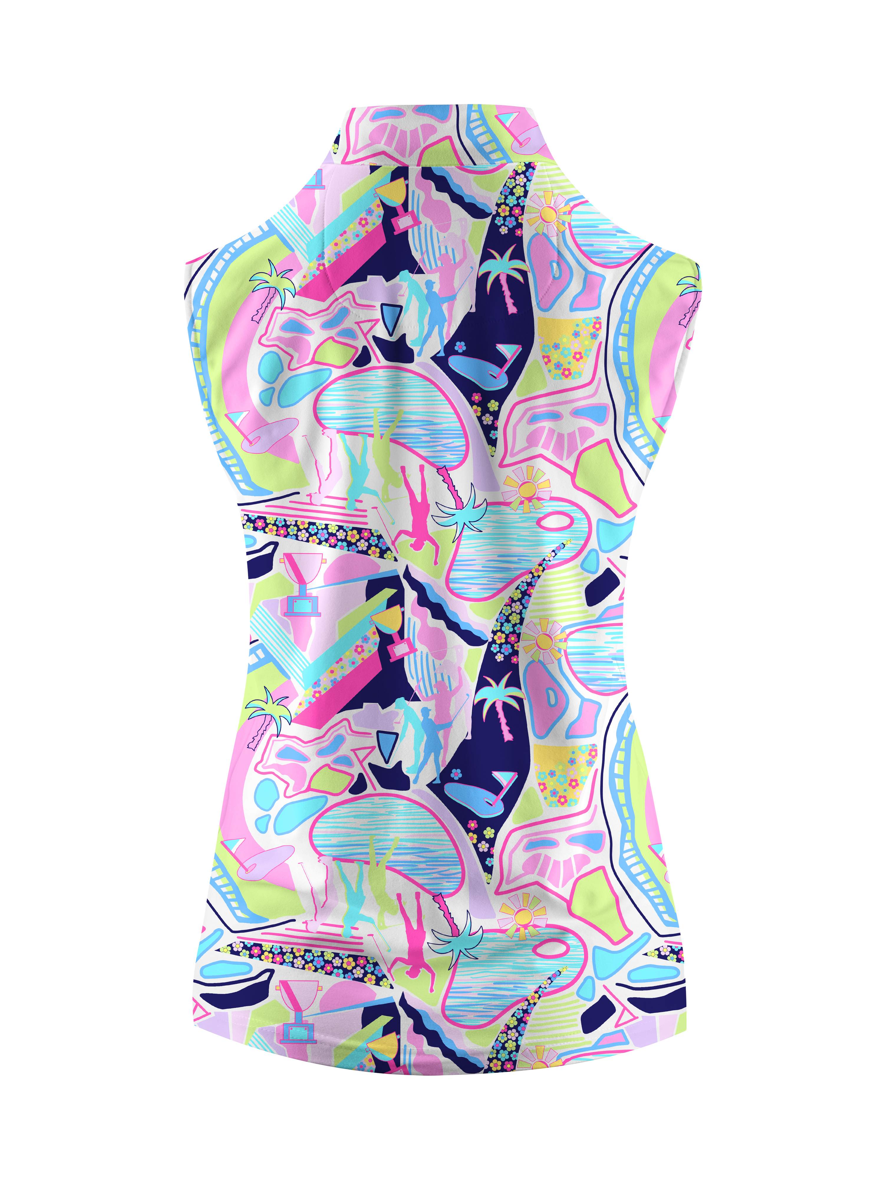 Cherryswing Women's Garden Party Sleeveless Golf Shirt
