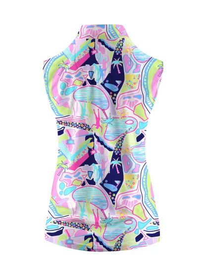 Cherryswing Women's Garden Party Sleeveless Golf Shirt