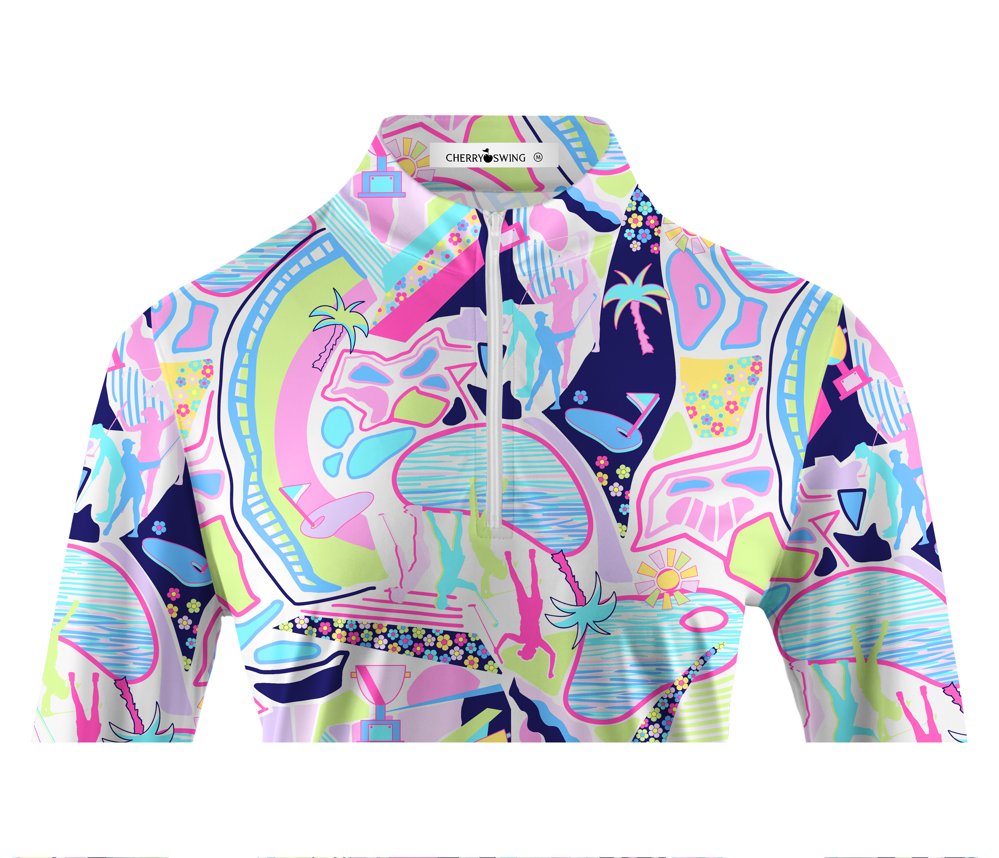 Cherryswing Women's Garden Party Long Sleeve Golf Shirt