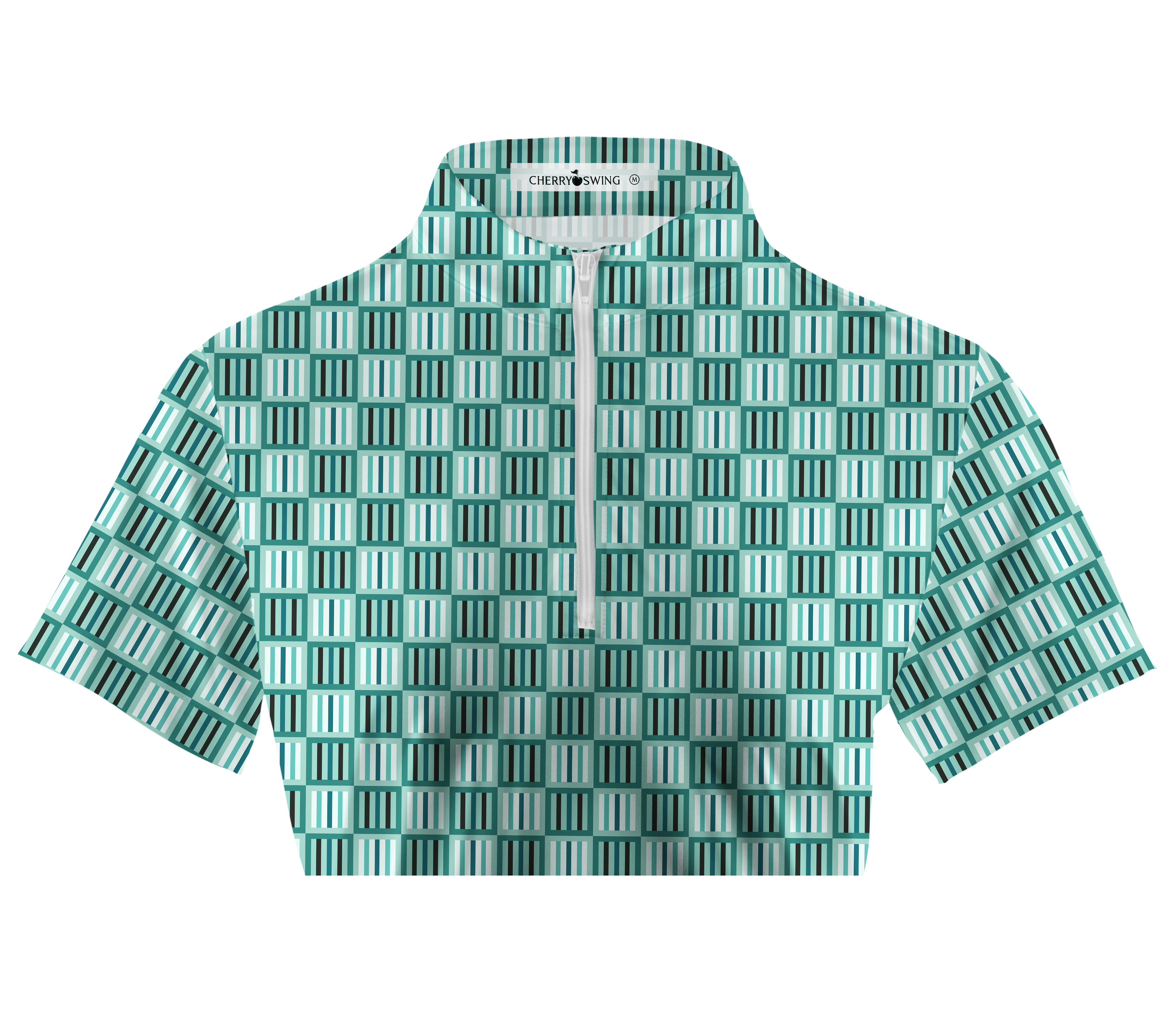 Cherryswing Women's Geometric Mastery Short Sleeve Golf Shirt