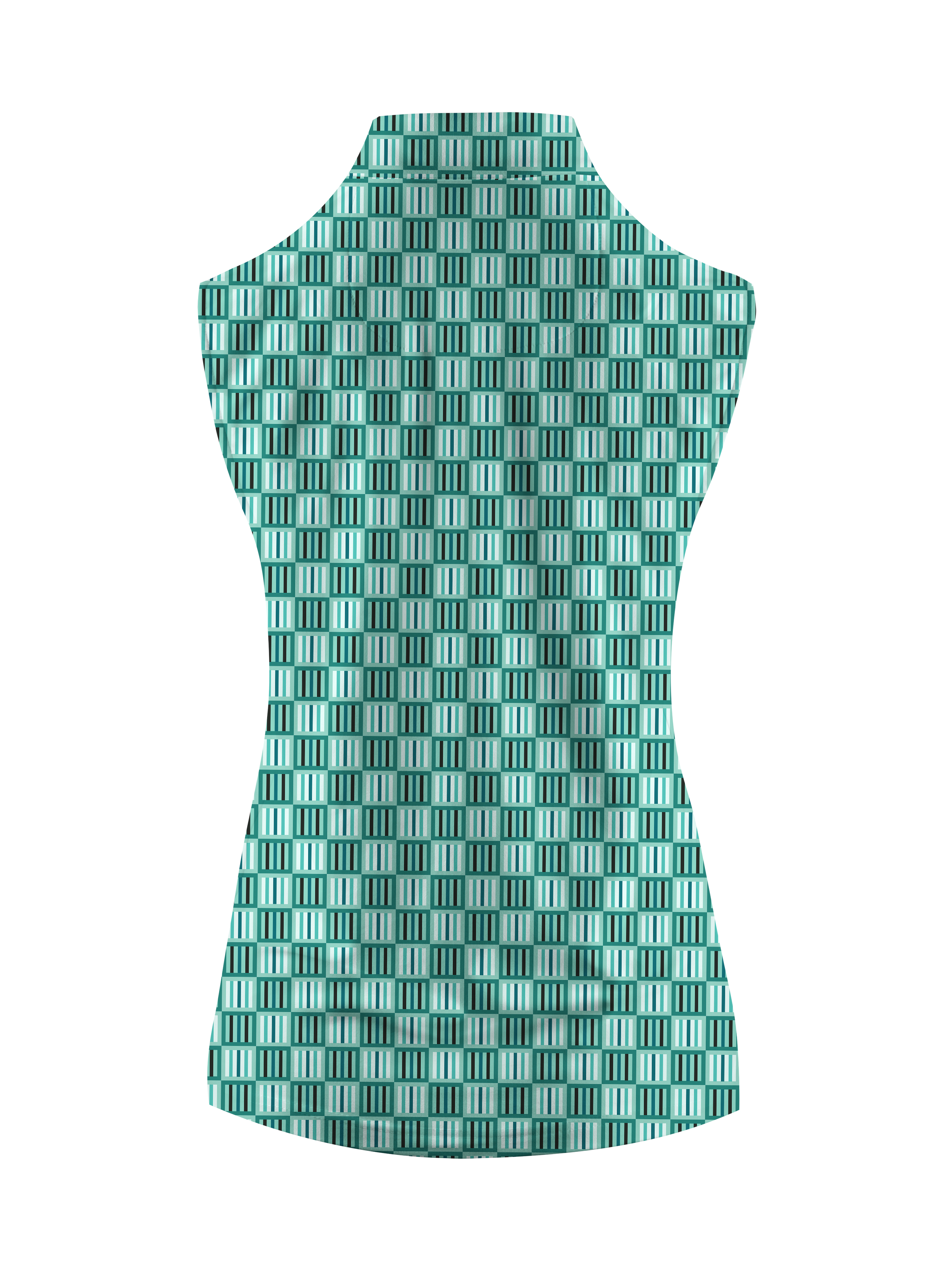 Cherryswing Women's Geometric Mastery Sleeveless Golf Shirt