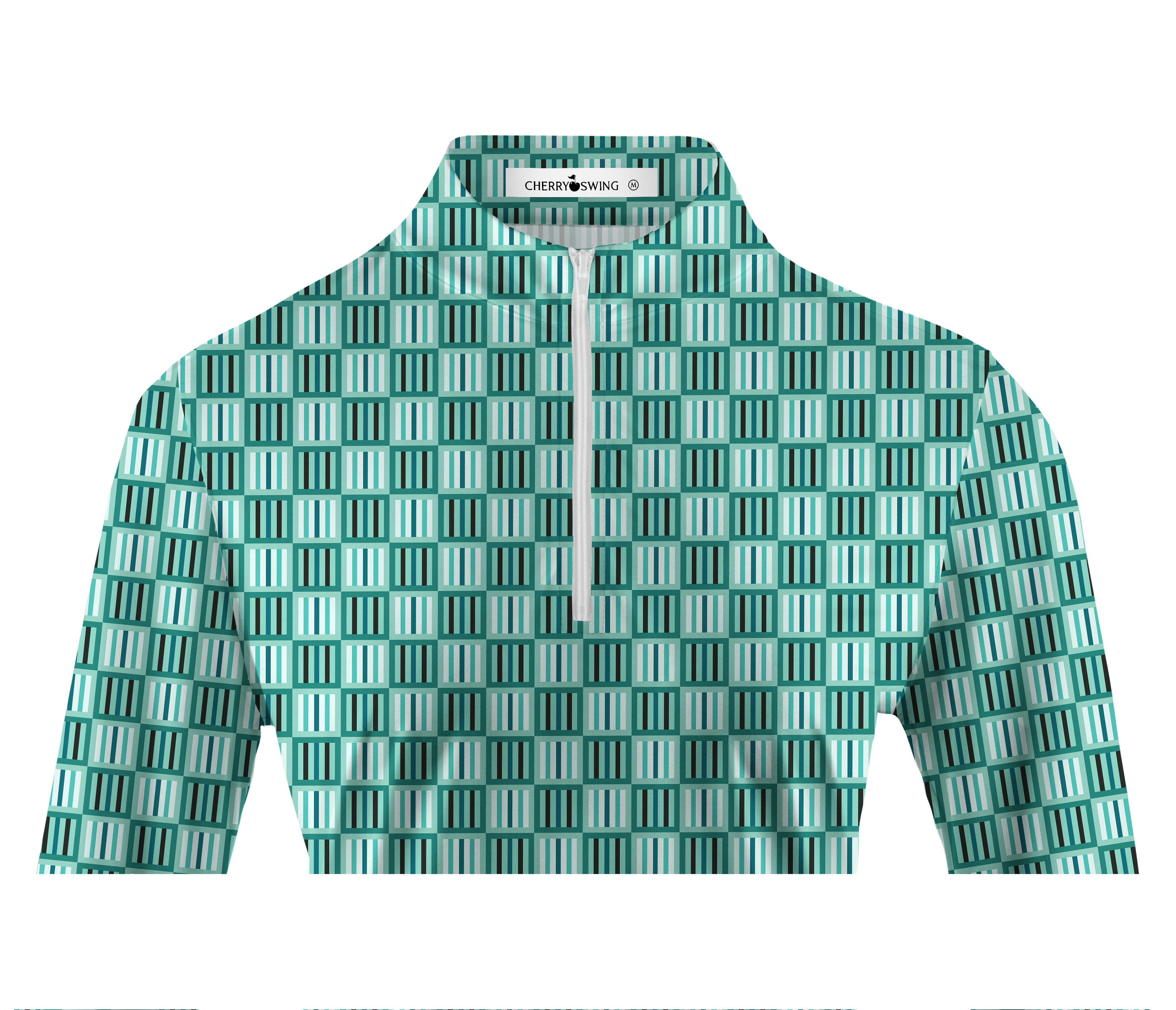 Cherryswing Women's Geometric Mastery Long Sleeve Golf Shirt