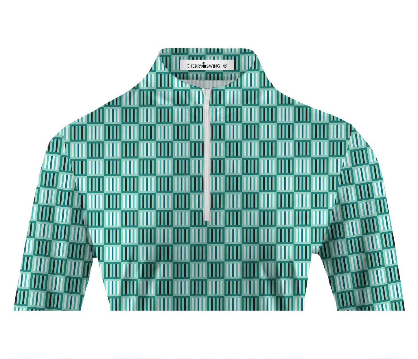 Cherryswing Women's Geometric Mastery Long Sleeve Golf Shirt
