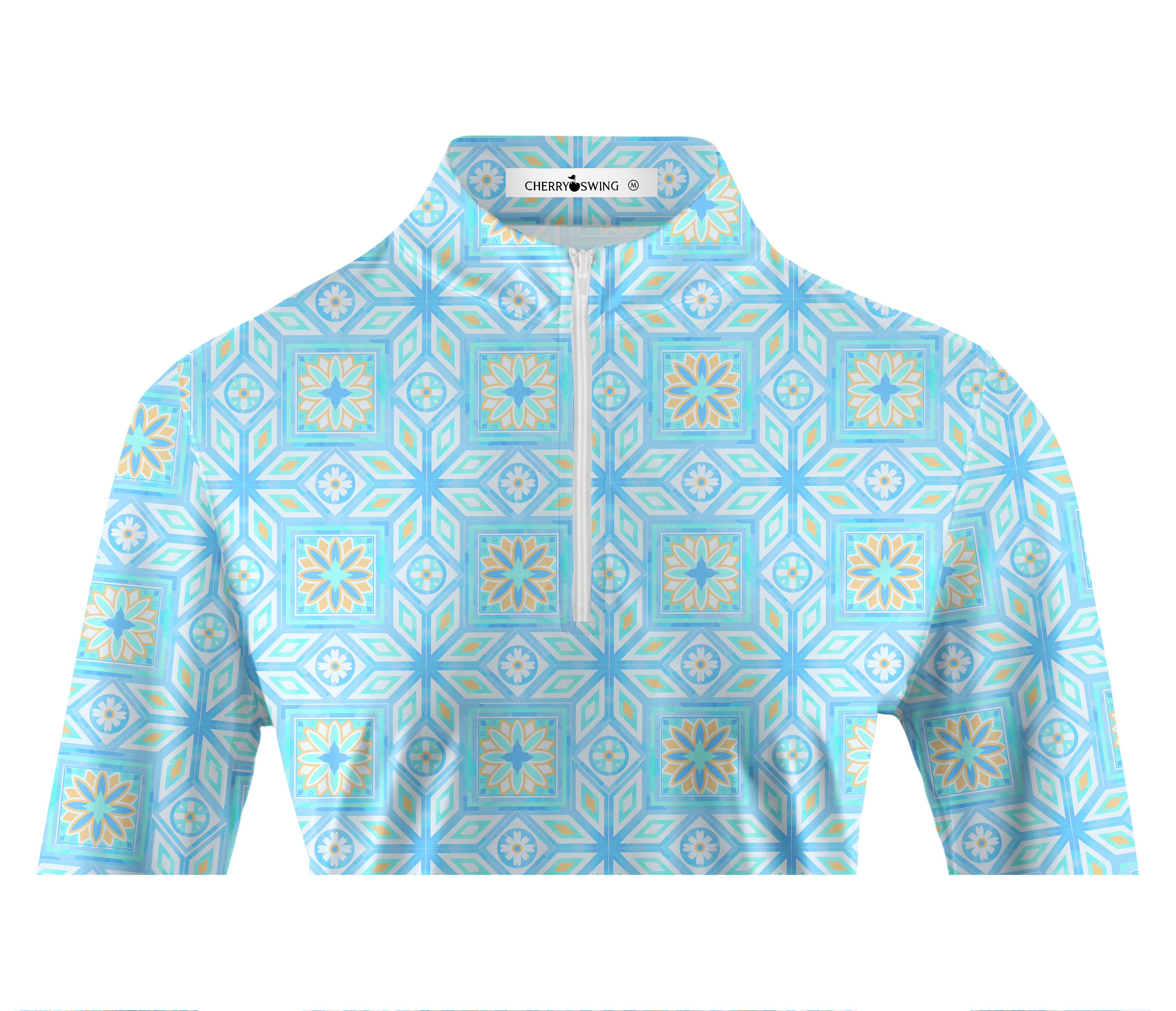 Cherryswing Women's Elegance Mosaic Long Sleeve Golf Shirt