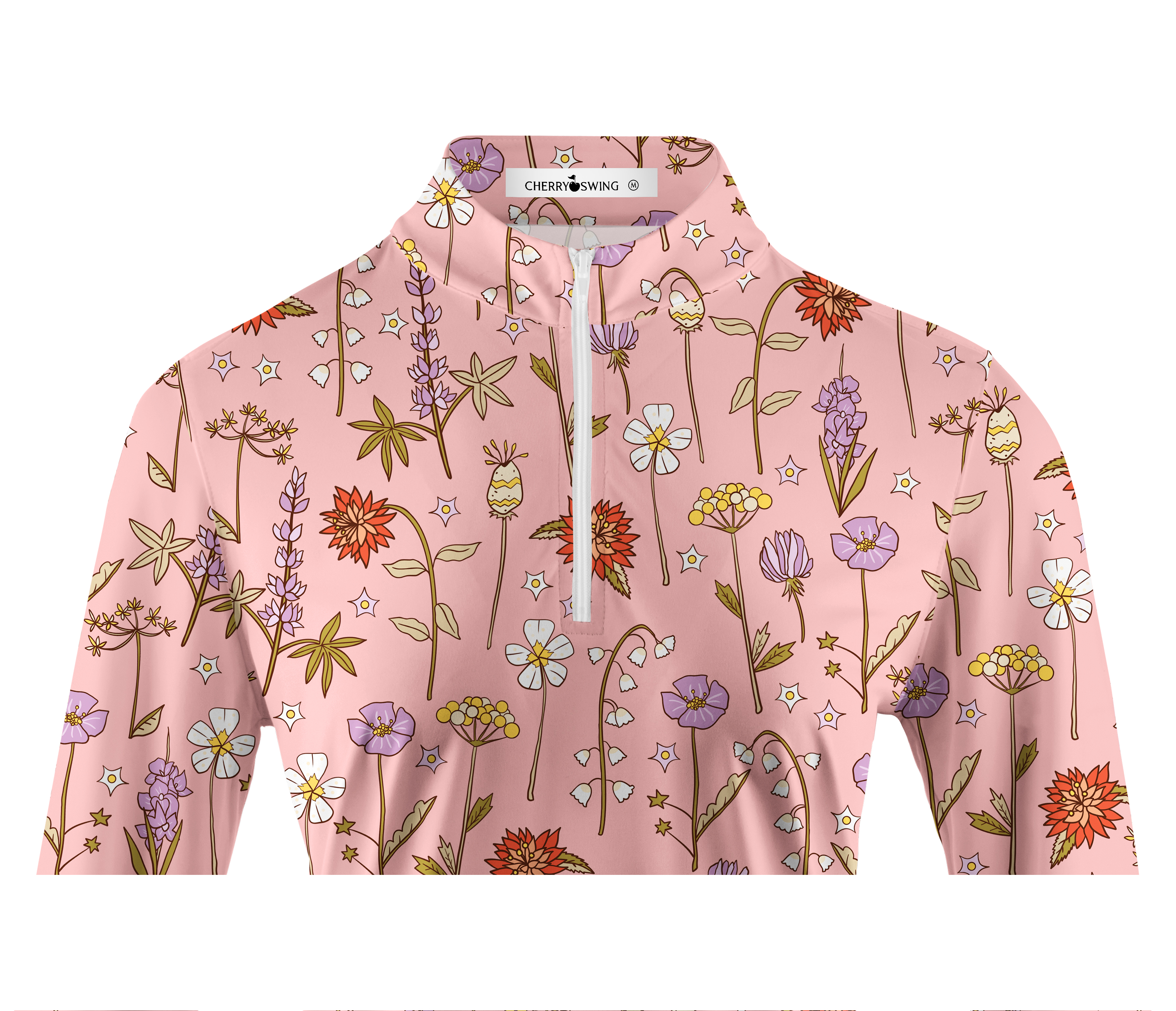 Cherryswing Women's Spring Meadow Long Sleeve Golf Shirt