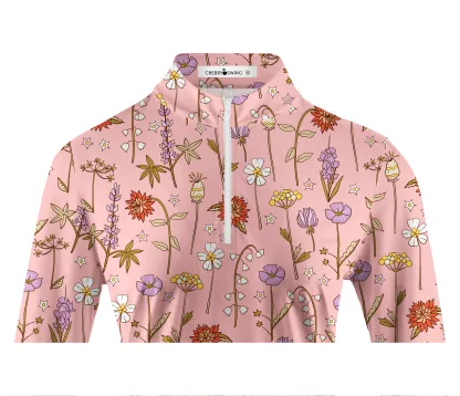 Cherryswing Women's Spring Meadow Long Sleeve Golf Shirt