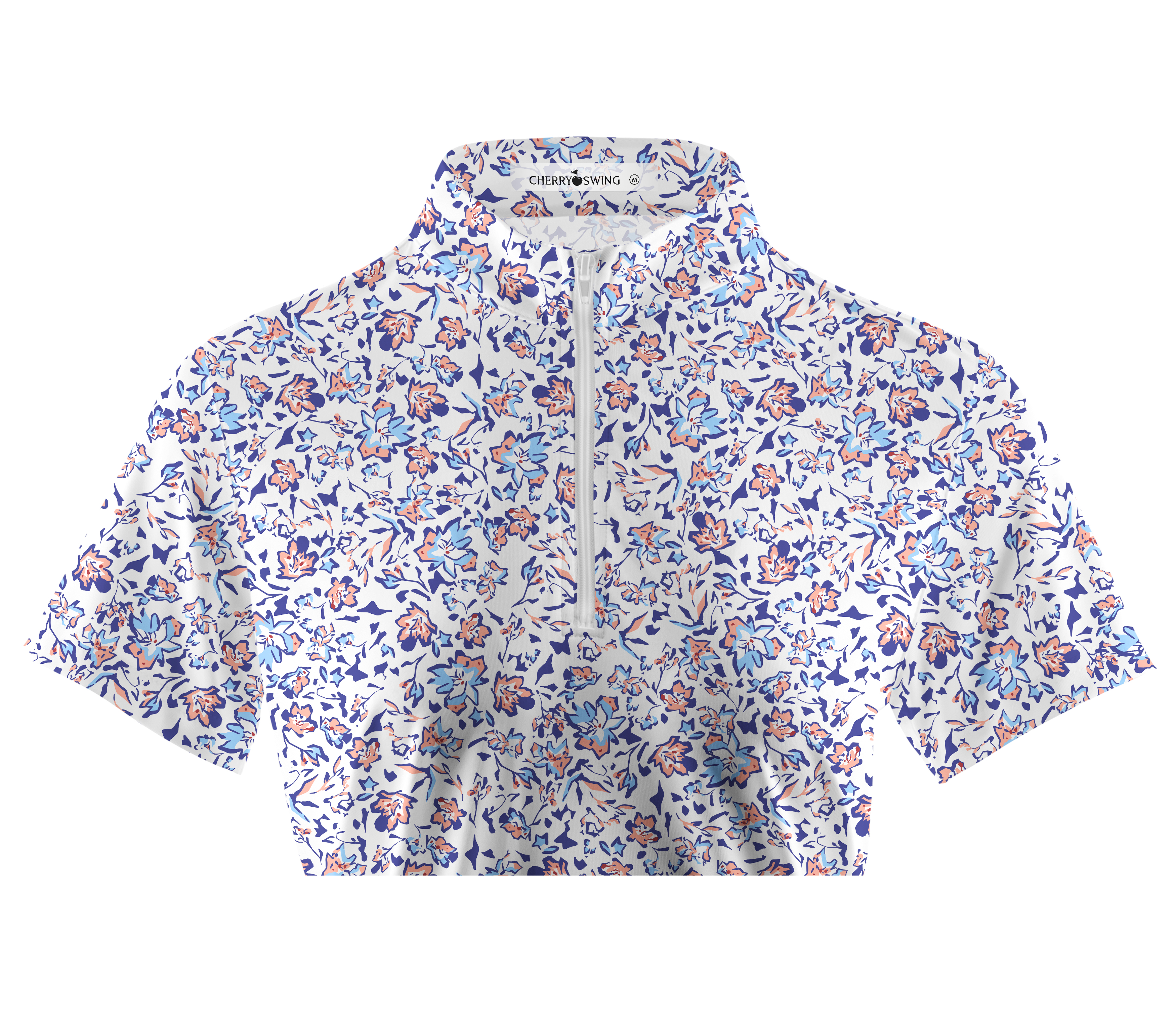 Cherryswing Women's English Garden Short Sleeve Golf Shirt