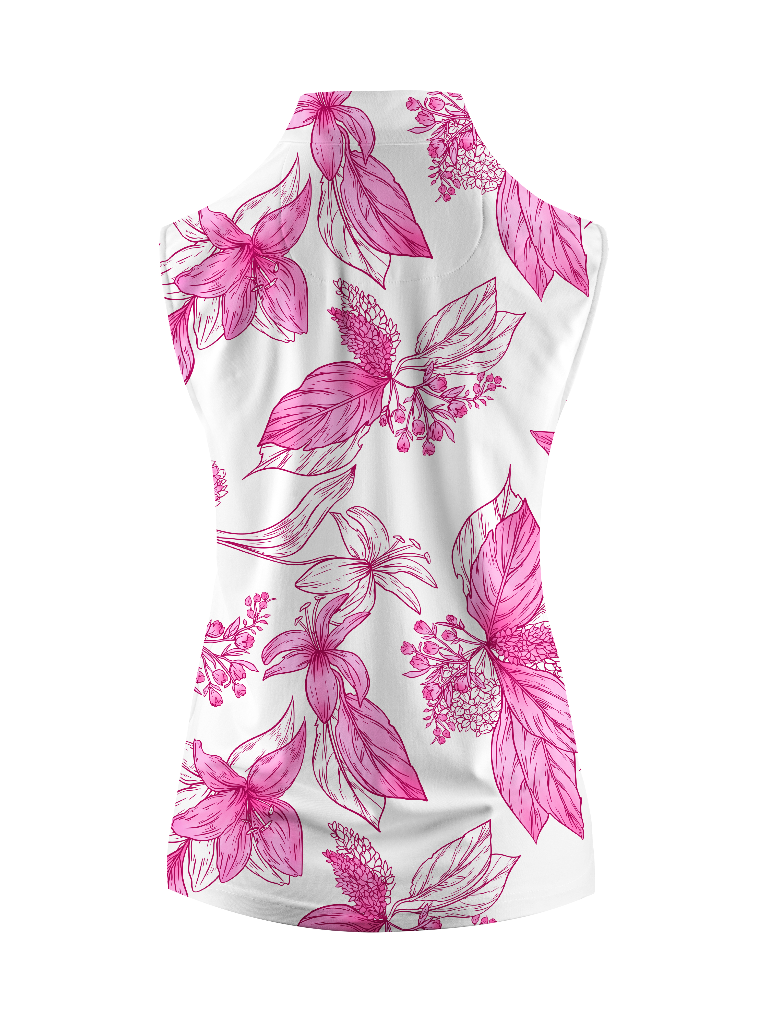 Cherryswing Women's Blossom Grove Symbols Sleeveless Golf Shirt