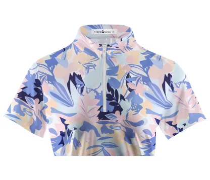 Cherryswing Women's Springtime Palette Short Sleeve Golf Shirt